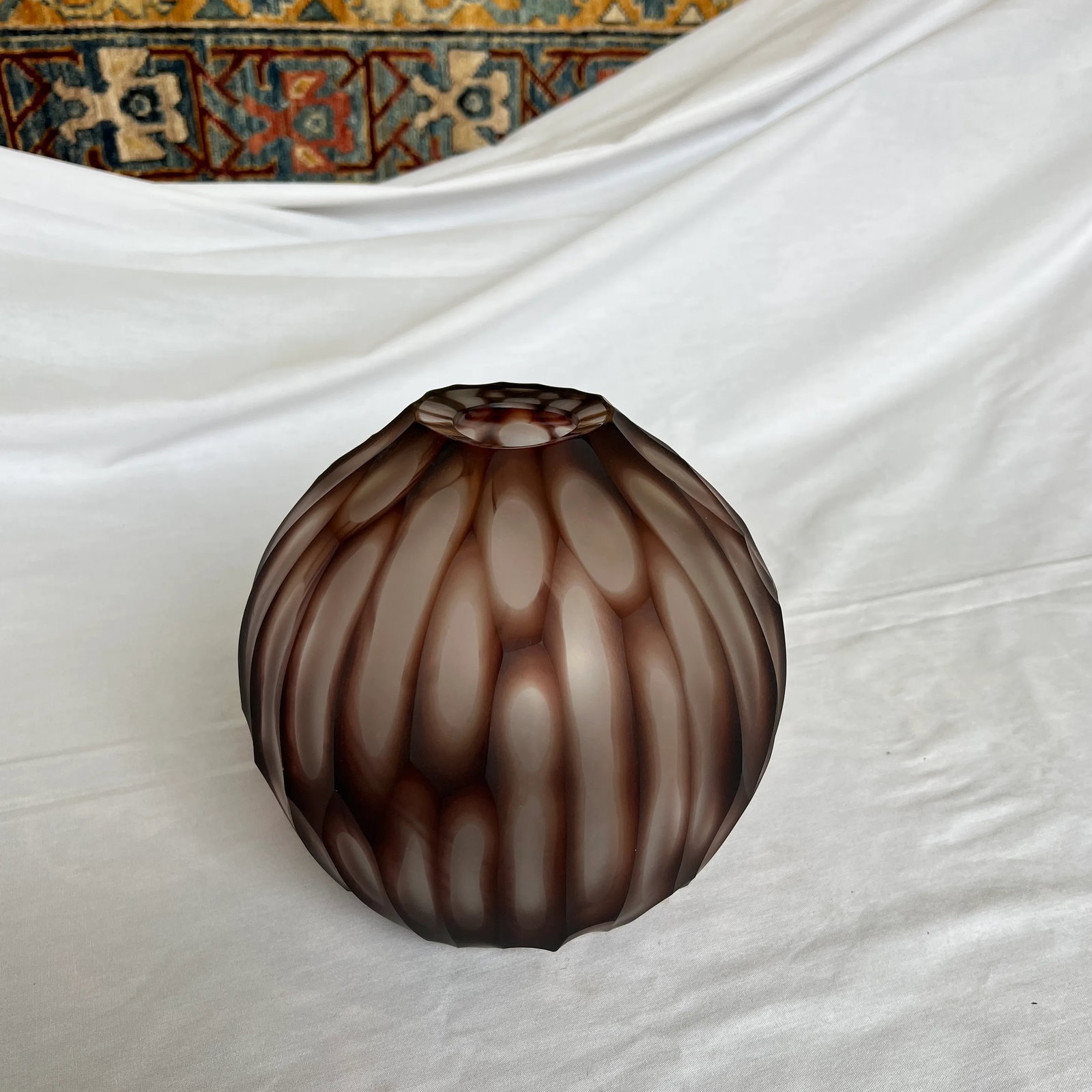 Italian Hand Blown Murano Glass Vase Signed by Artist - 11