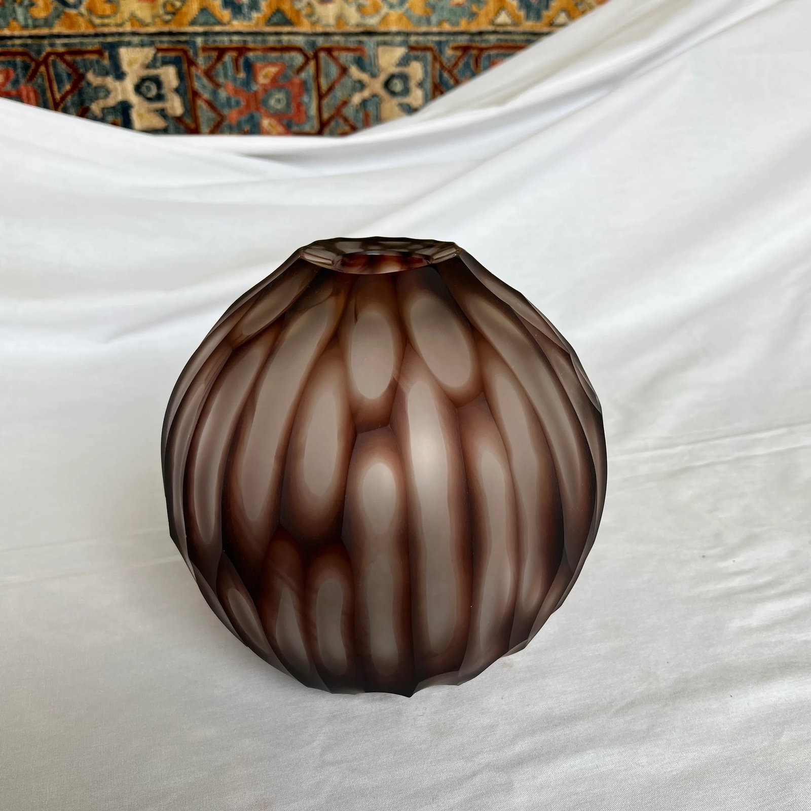 Italian Hand Blown Murano Glass Vase Signed by Artist - 2