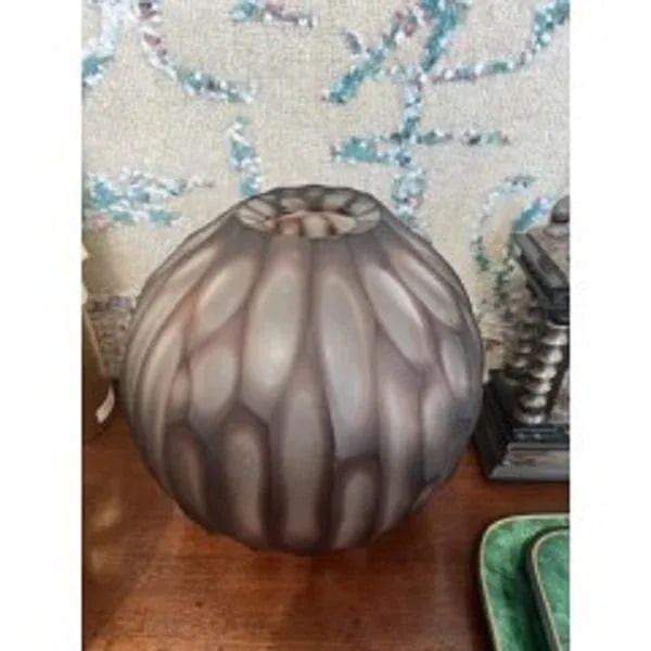 Italian Hand Blown Murano Glass Vase Signed by Artist - 3