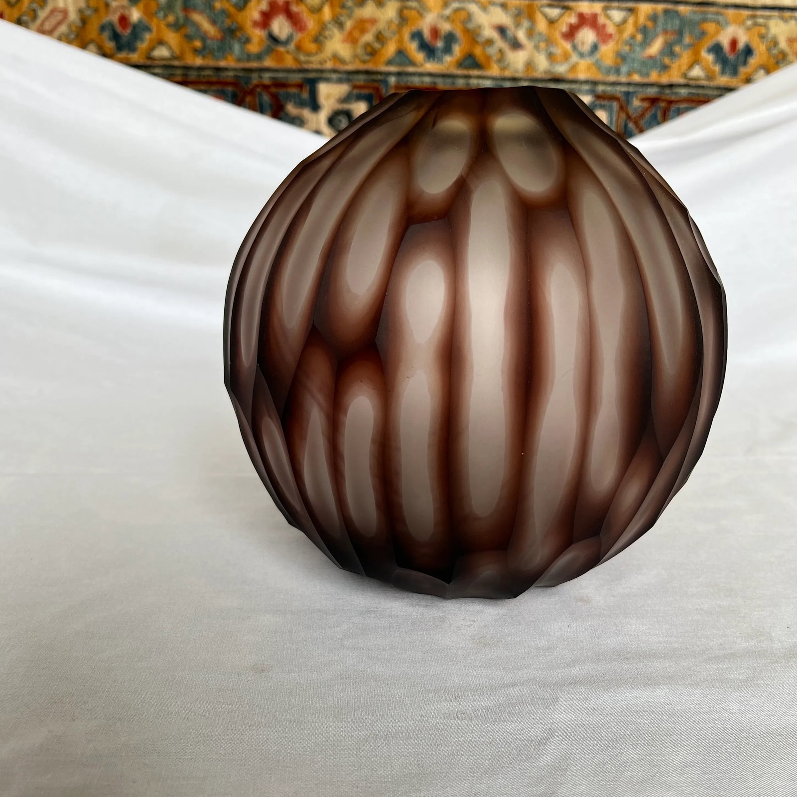 Italian Hand Blown Murano Glass Vase Signed by Artist - 4