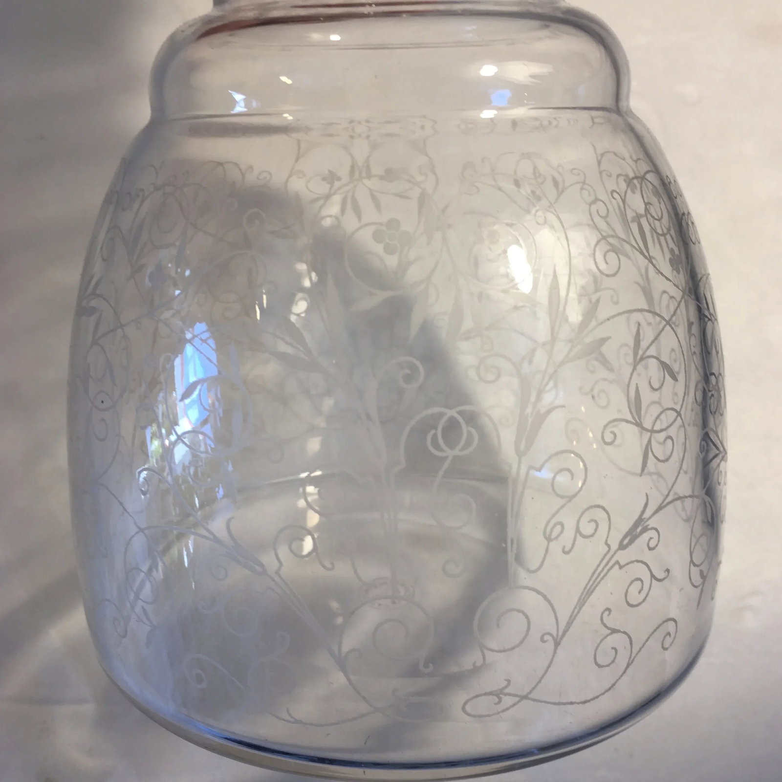 Baccarat Art Deco Engraved Crystal Carafe, Lulli, France Circa 1930s Signed - 3