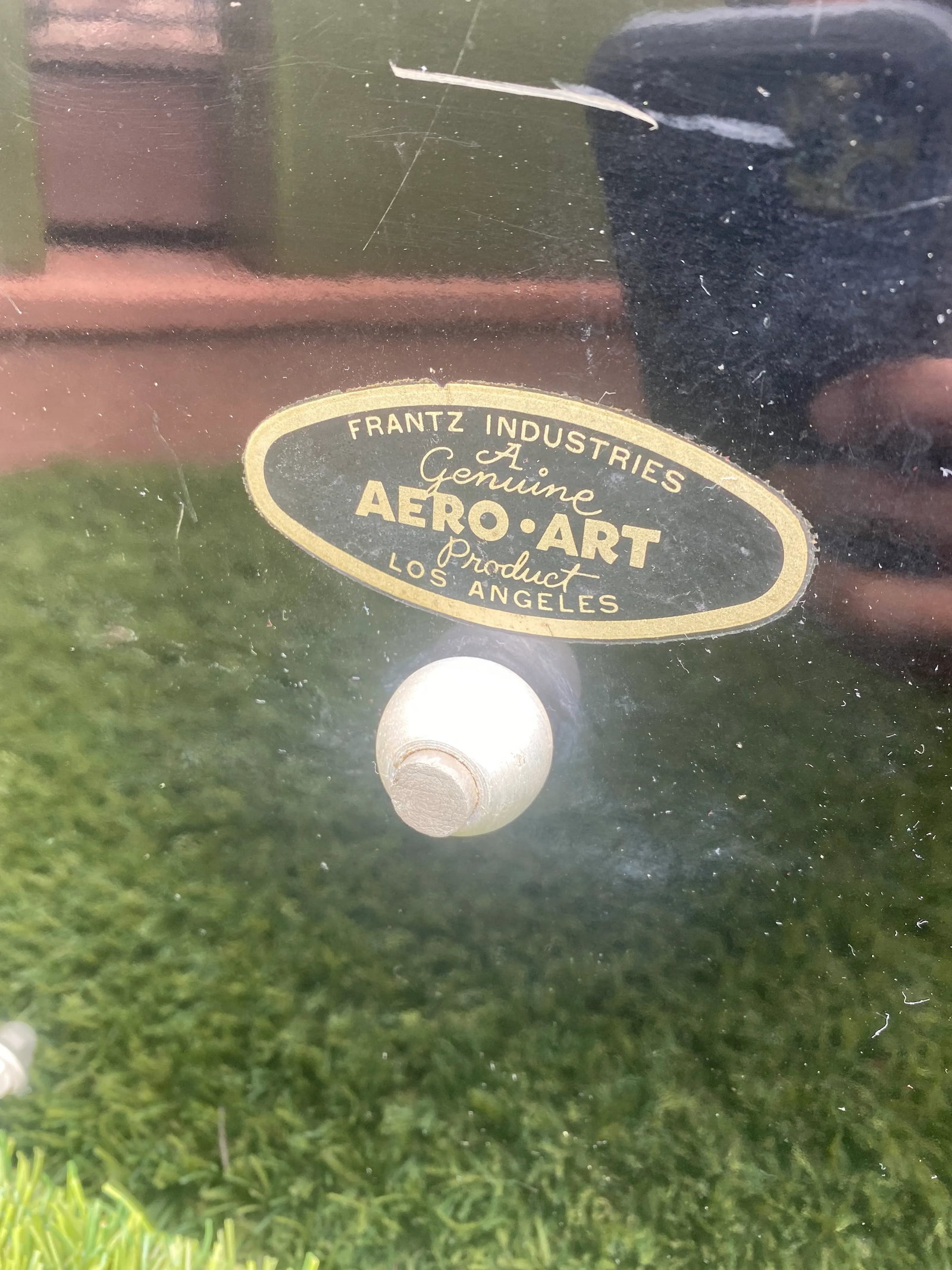 1930s Art Deco Frantz Aero Art Micarta / Bakelight Bar Tray - 3