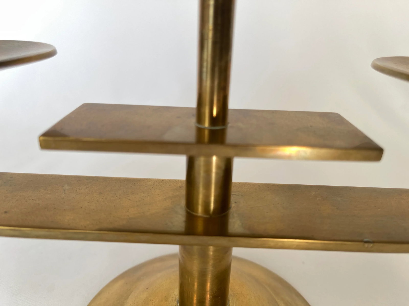 1960's Danish Modern Solid Brass Candelabra by Dantorp - 4