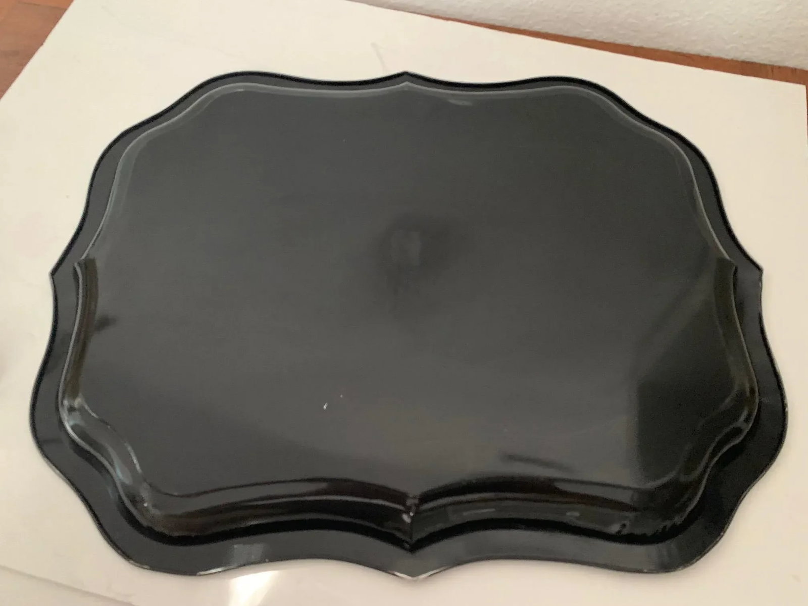 1970s Large Spanish Fruits Cornucopia "Bodegon" Still-Life Painting on Black Metal Tray With Copper - 7