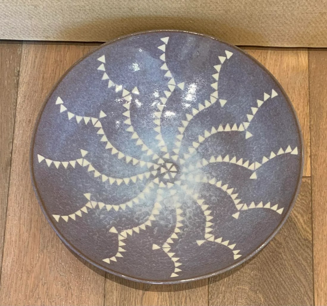 Japanese Glazed Serving Bowl - 2