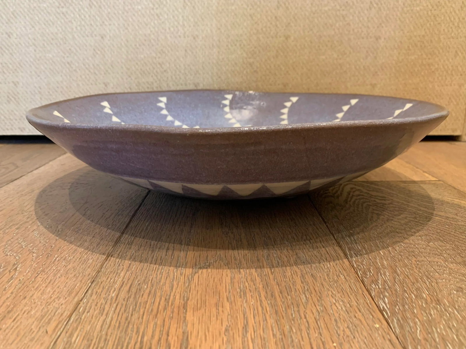 Japanese Glazed Serving Bowl - 3