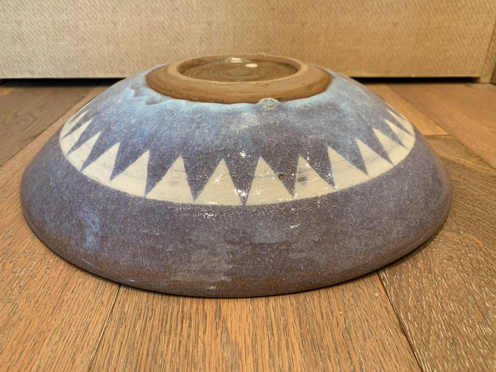 Japanese Glazed Serving Bowl - 6