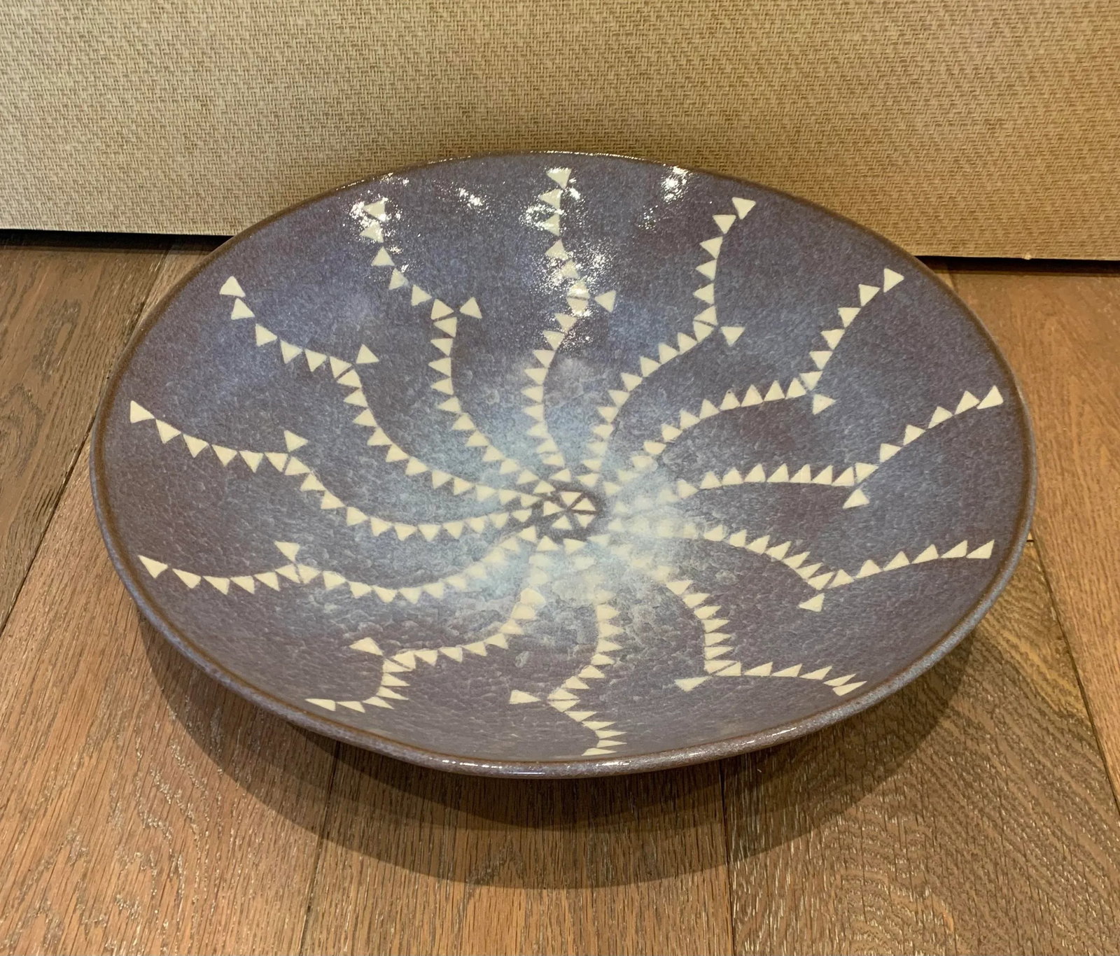 Japanese Glazed Serving Bowl - 7