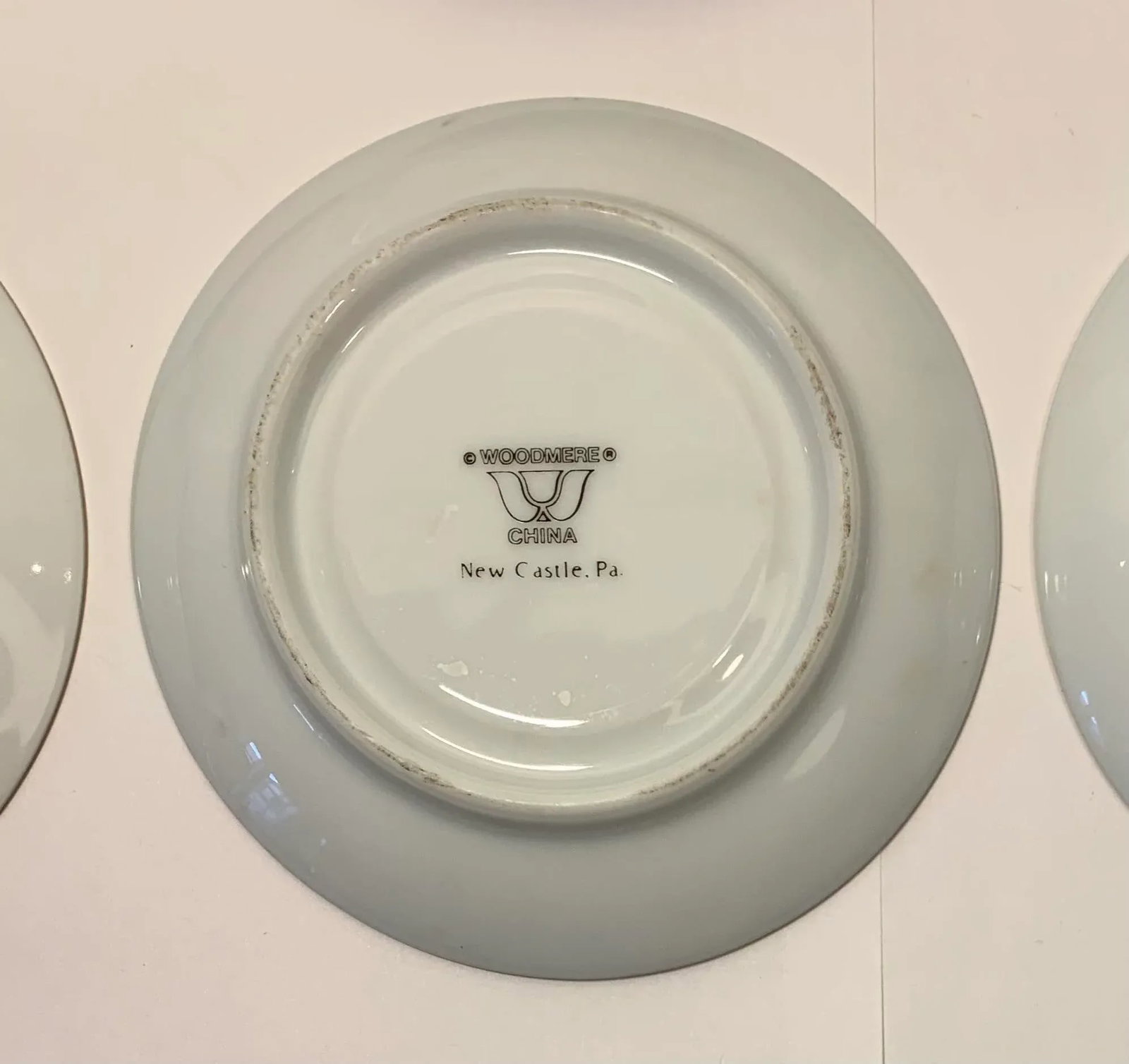 1980s American Porcelain Demitasse Cups and Saucers, Woodmere of New Castle Pennsylvania- 20 Pieces - 2