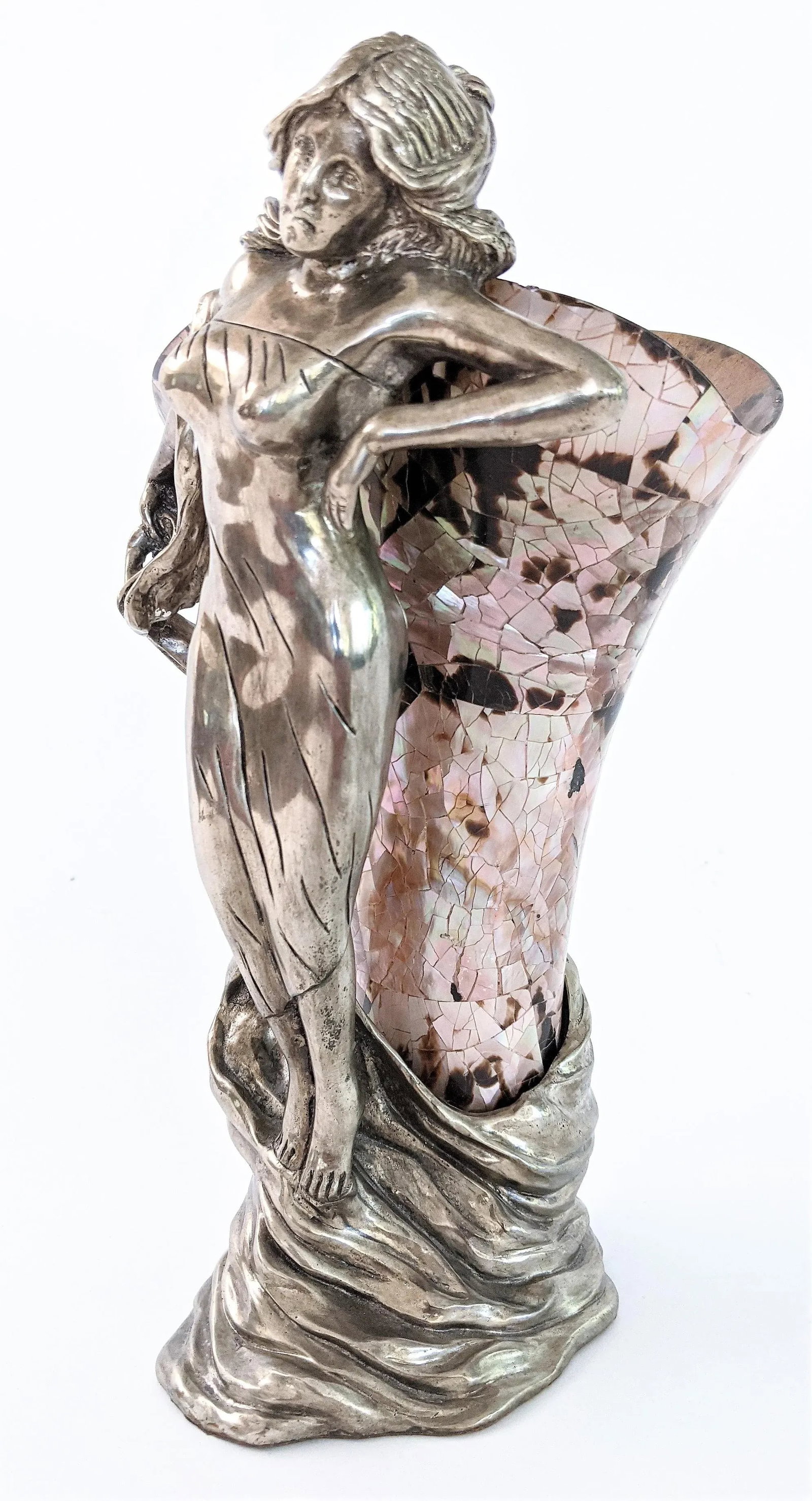 Vintage Maitland Smith Tessellated Mother of Pearl Vase - 5