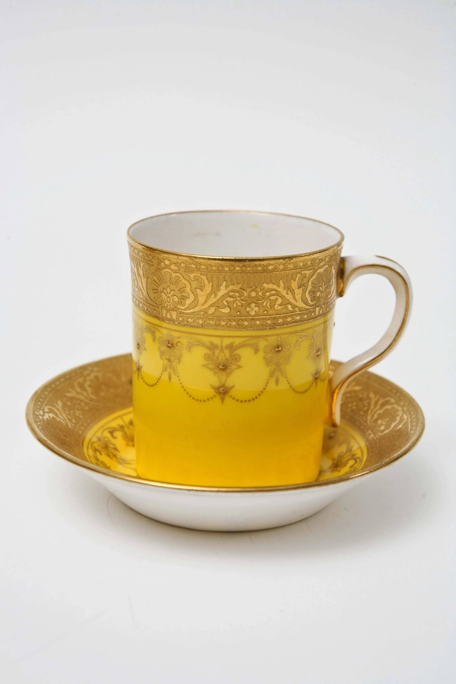 Antique Royal Worcester England Custom Demi Tasse Sets, 8 Pieces - 4