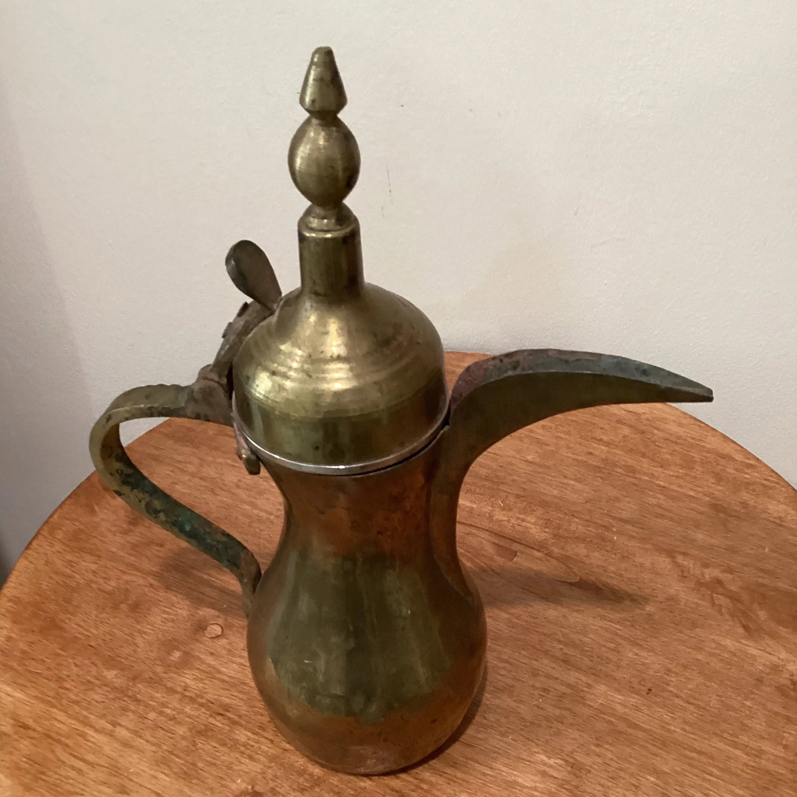 Early 20th Century Middle Eastern Moorish Dallh Arabic Brass Coffee Pot - 10