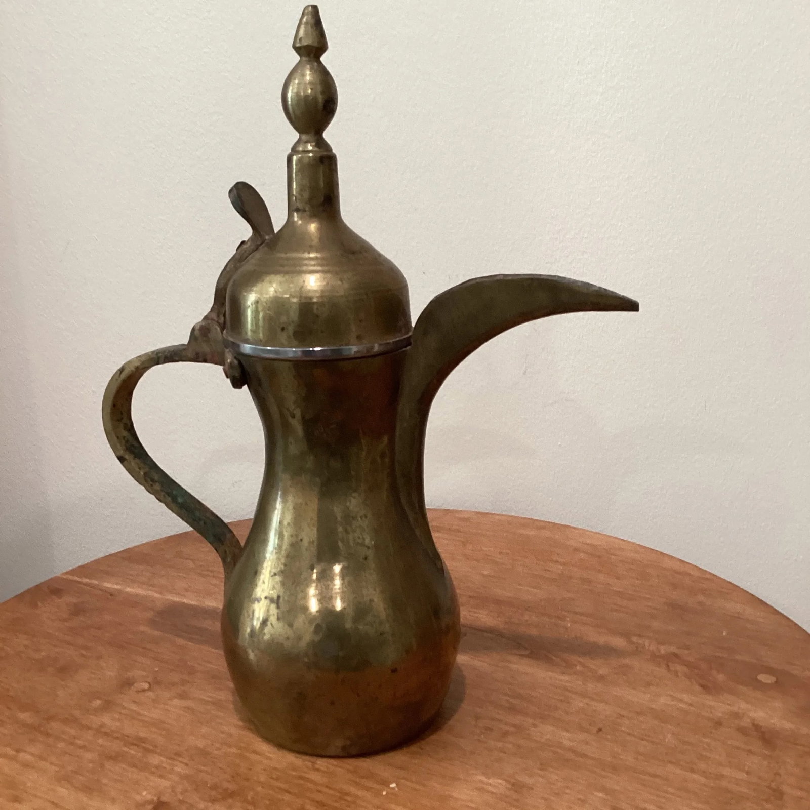 Early 20th Century Middle Eastern Moorish Dallh Arabic Brass Coffee Pot - 13