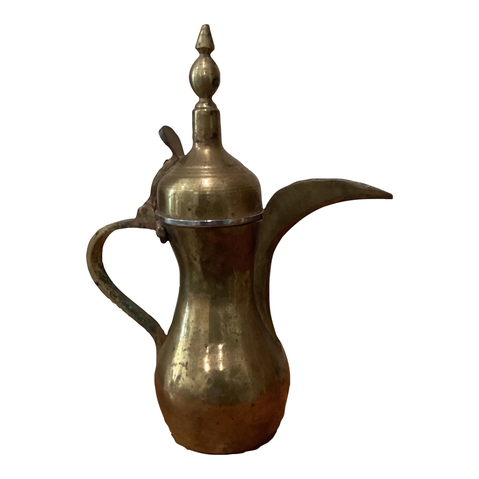 Early 20th Century Middle Eastern Moorish Dallh Arabic Brass Coffee Pot (1 of 13)