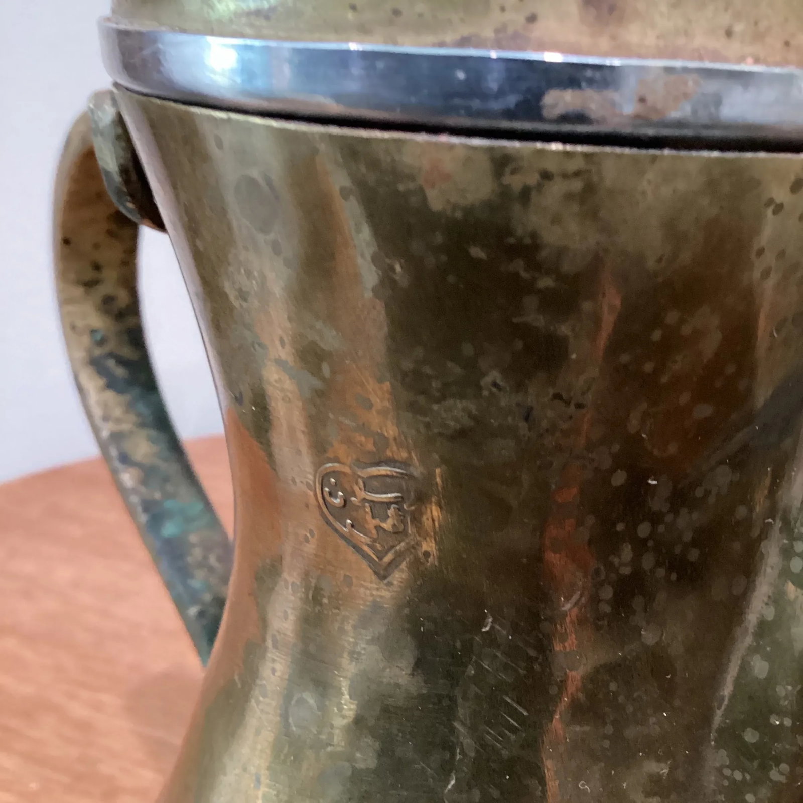 Early 20th Century Middle Eastern Moorish Dallh Arabic Brass Coffee Pot - 8
