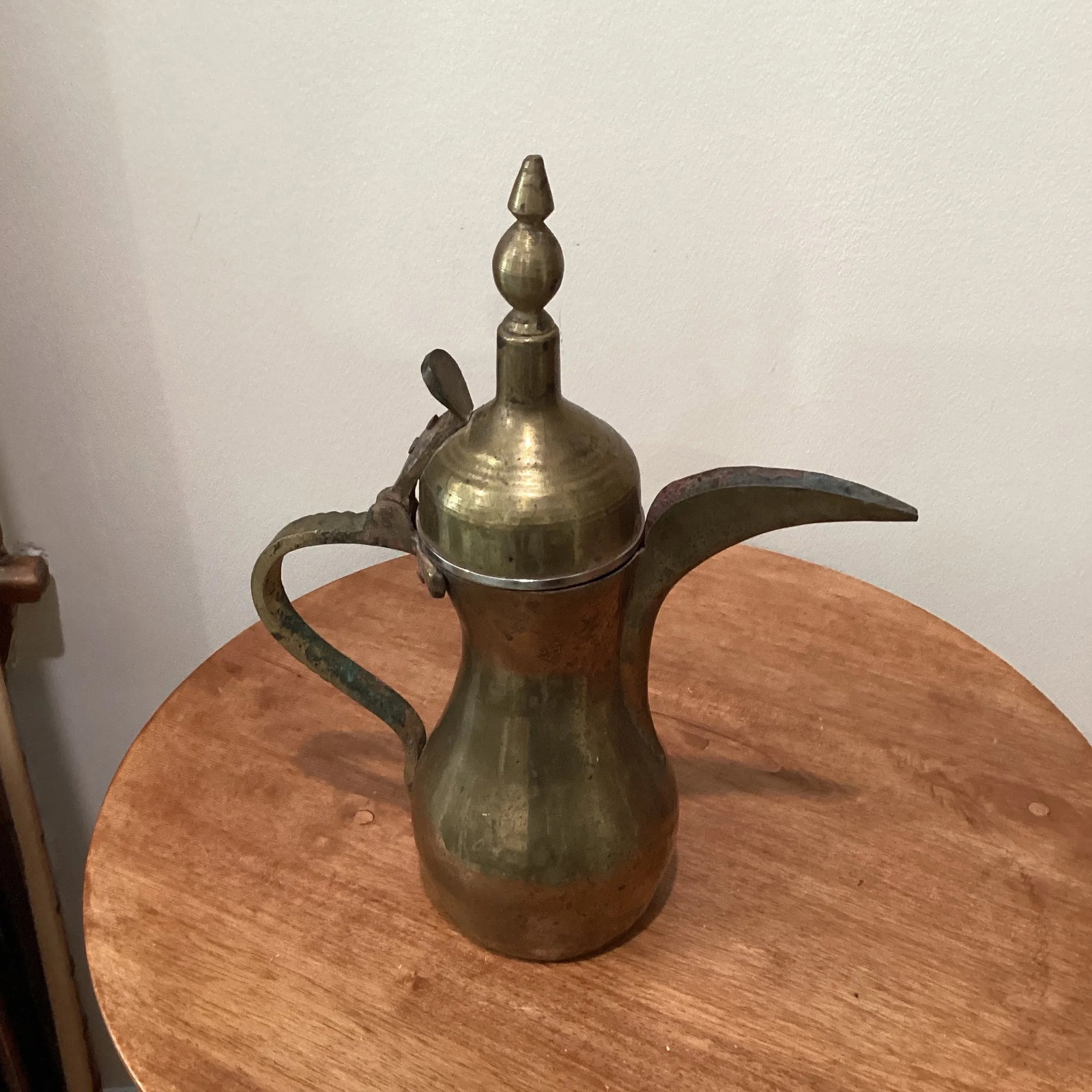 Early 20th Century Middle Eastern Moorish Dallh Arabic Brass Coffee Pot - 9