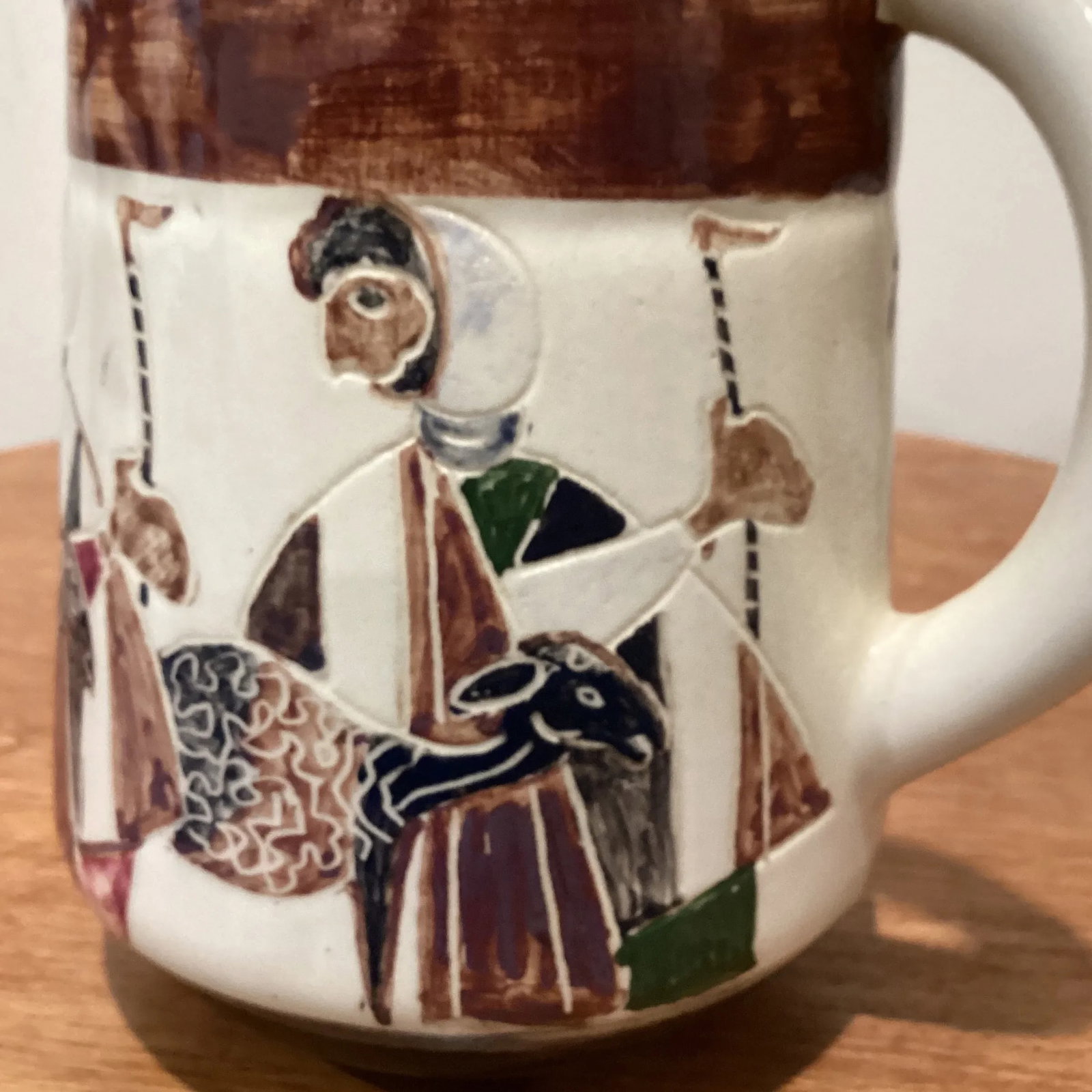 Vintage Israel Ceramic Art Pottery Cup Artist Halivny - 6
