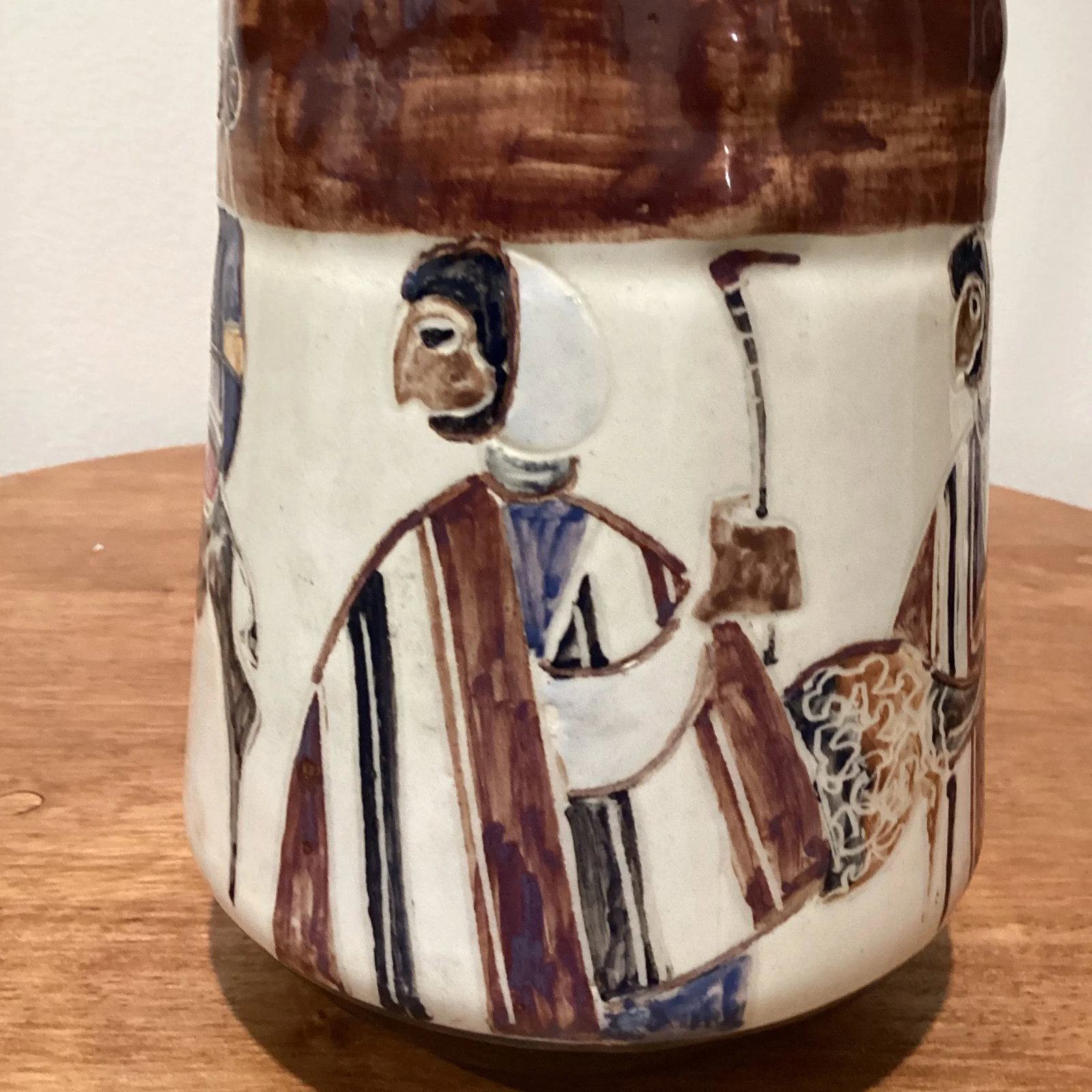Vintage Israel Ceramic Art Pottery Cup Artist Halivny - 8