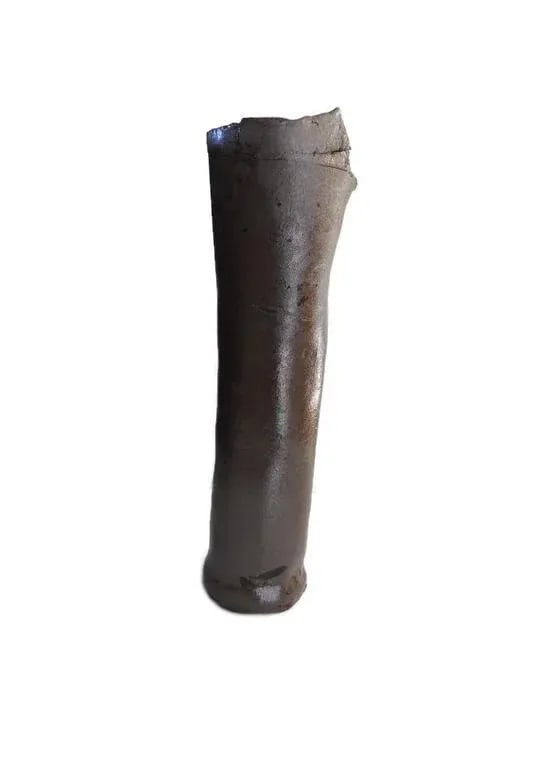 1970s Hand Made Raku Tall Pottery Vase - 6