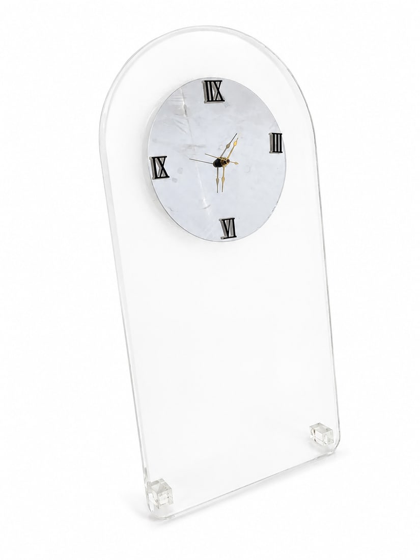1970s Mid-Century Modern Lucite Wall Clock - 2