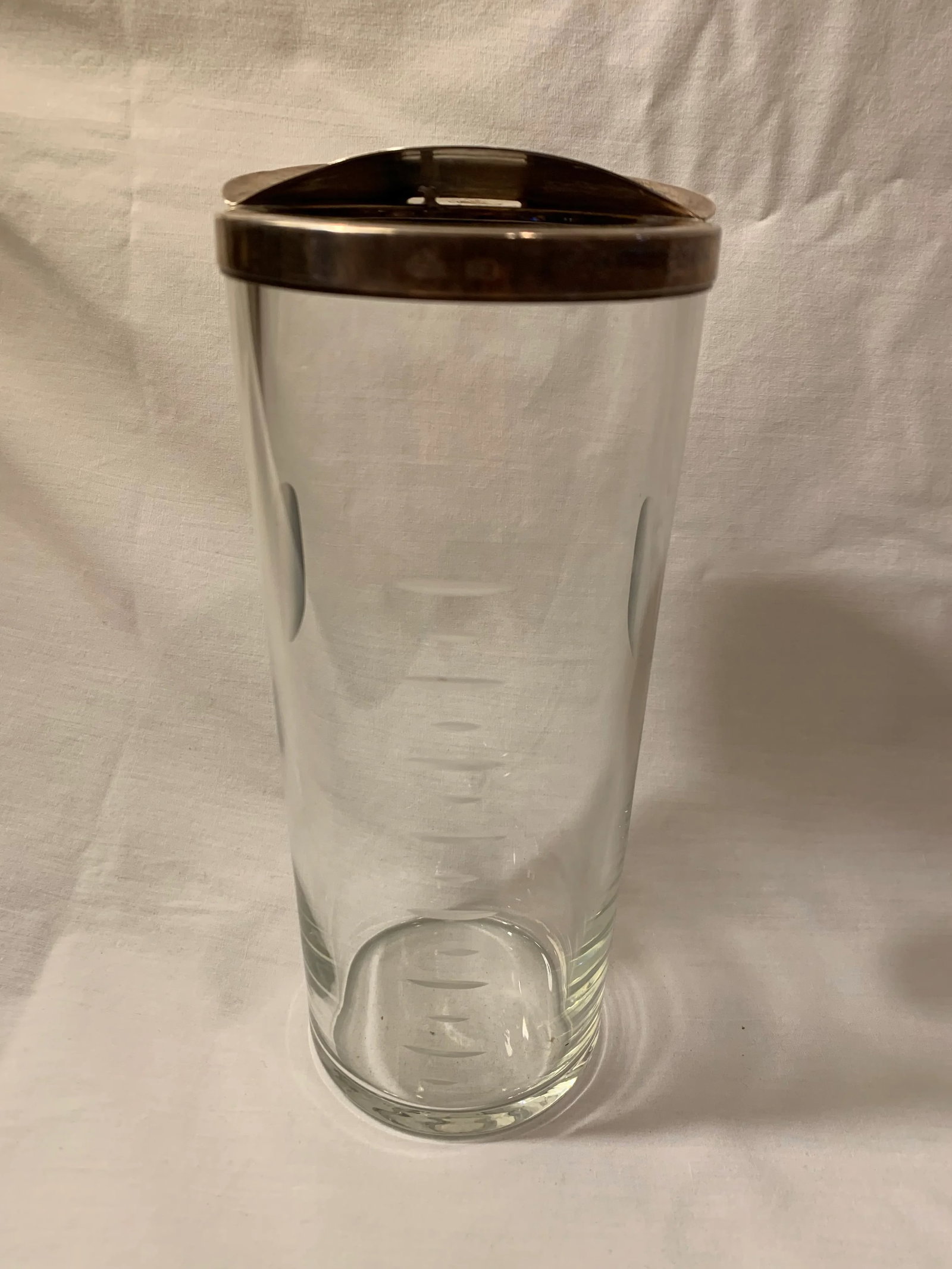 1930s Vintage Glass Cocktail Pitcher - 3