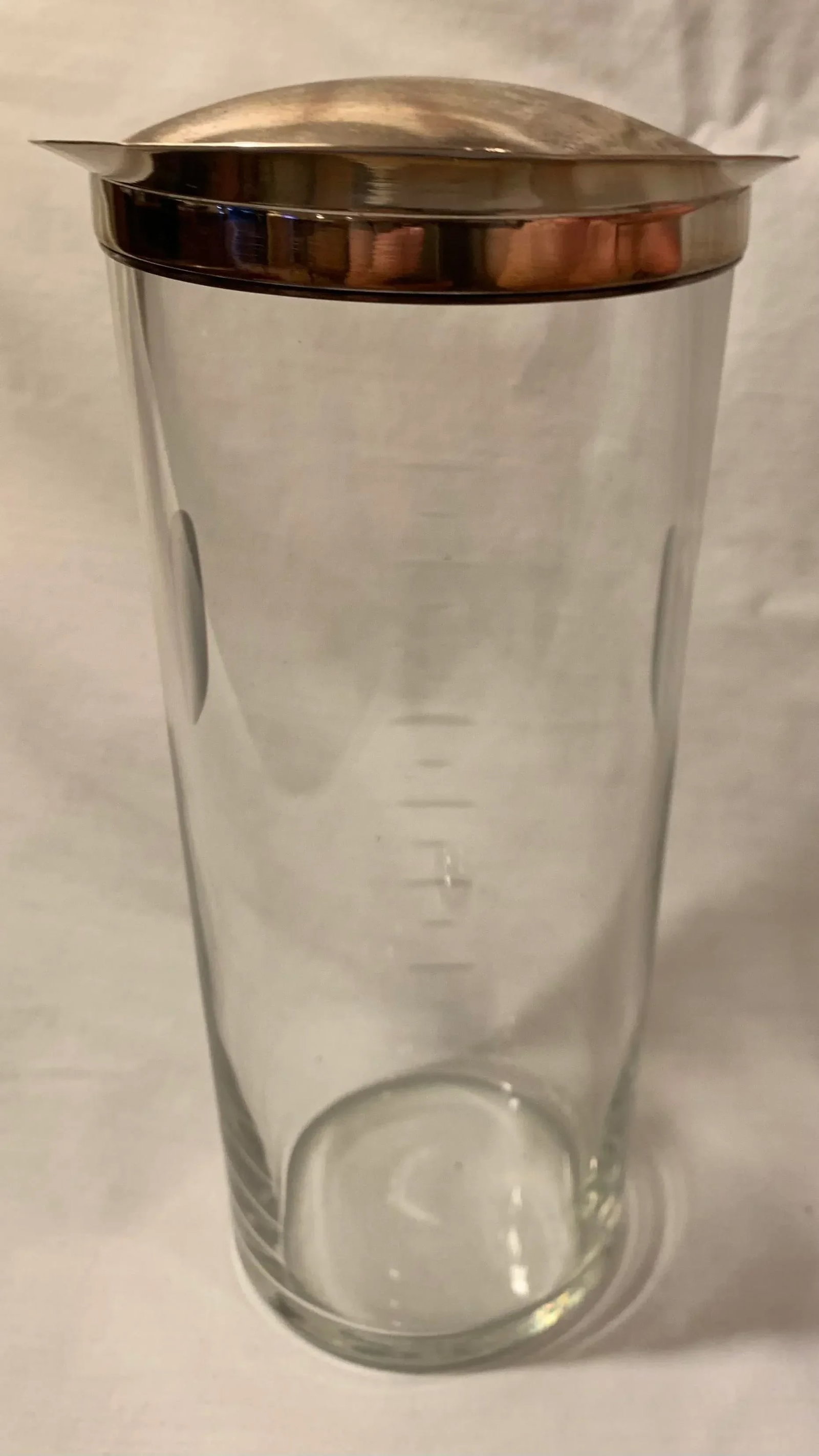 1930s Vintage Glass Cocktail Pitcher - 5