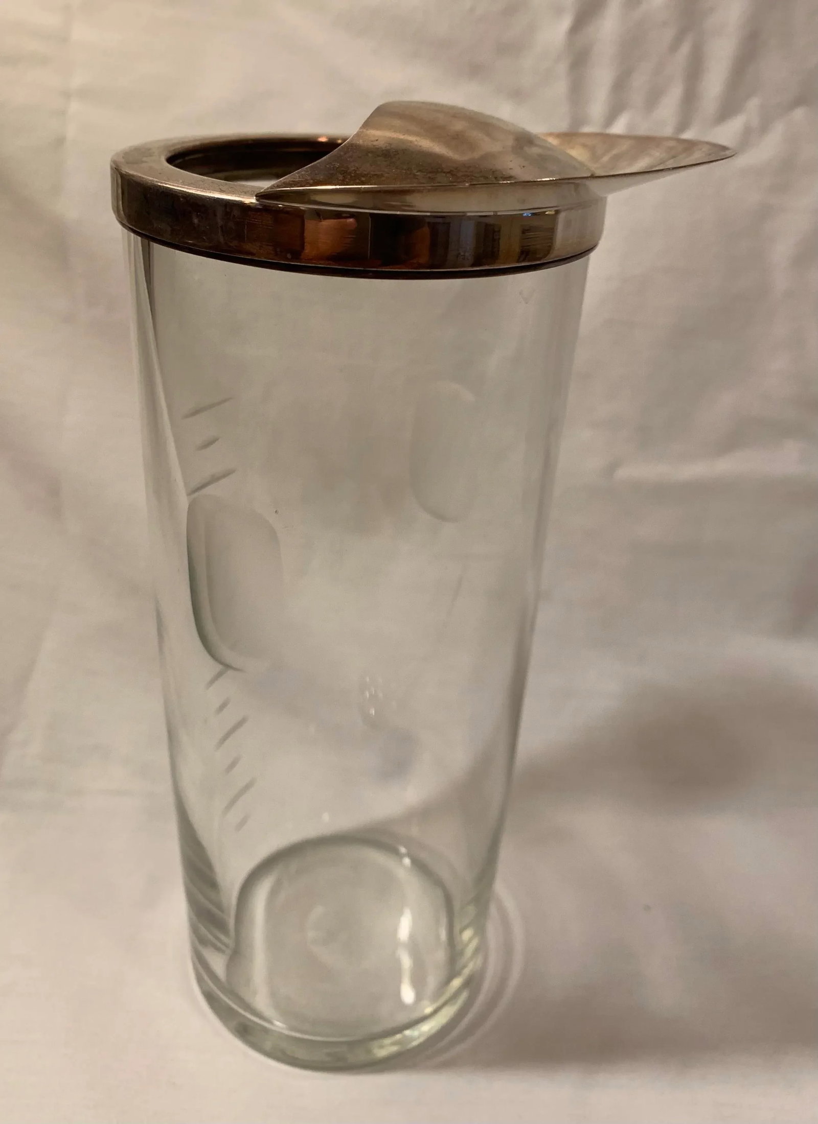 1930s Vintage Glass Cocktail Pitcher - 6