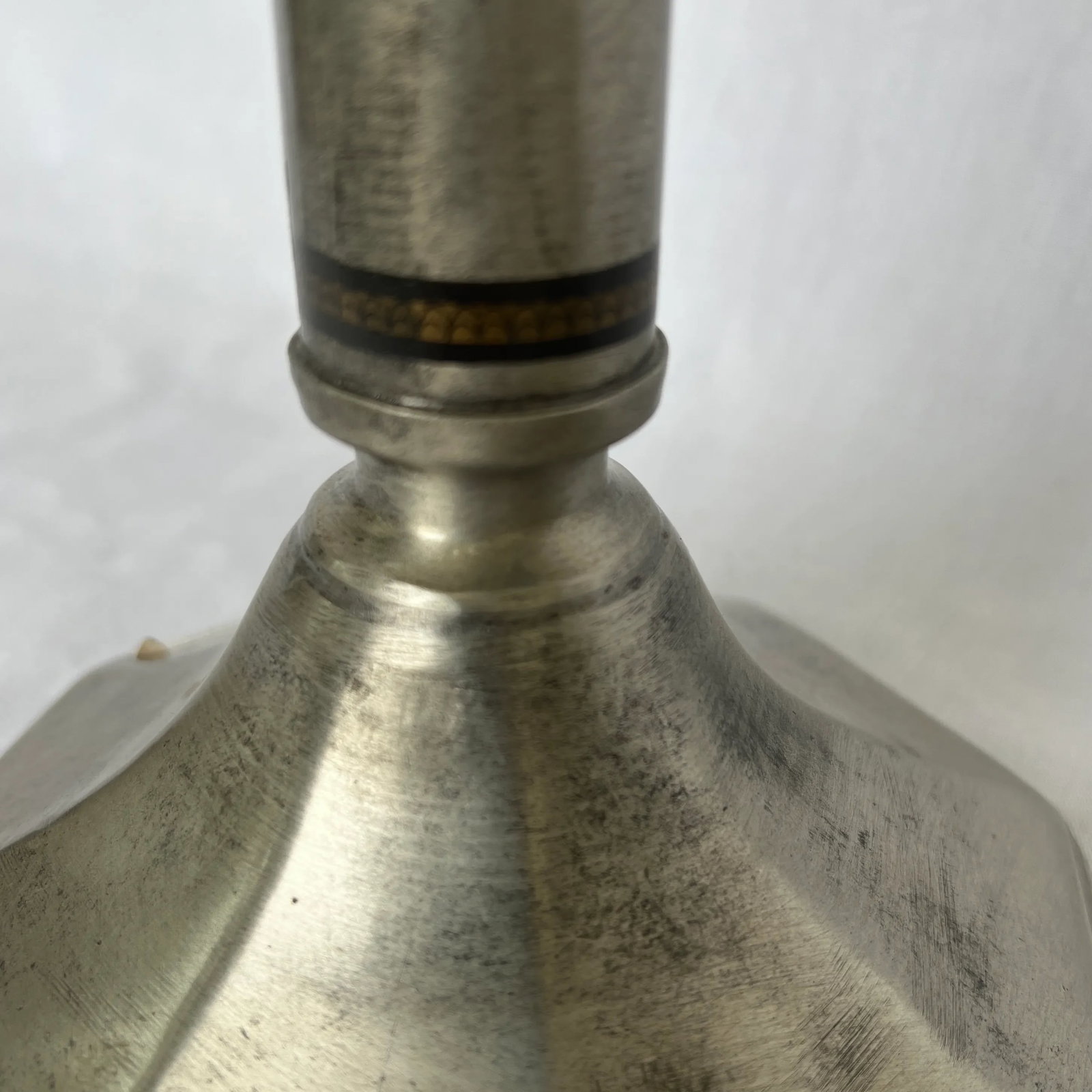 1990s Italian Pewter Candle Holder - Set of 3 - 9