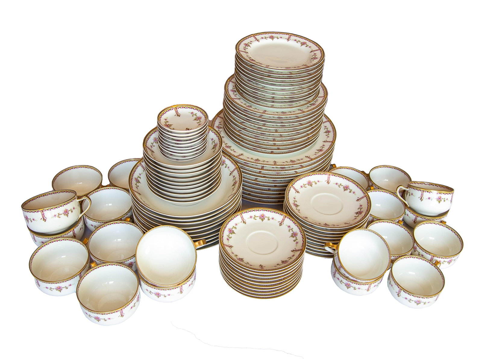 Antique Haviland Limoges Dinnerware Set- 100 Pieces - 13