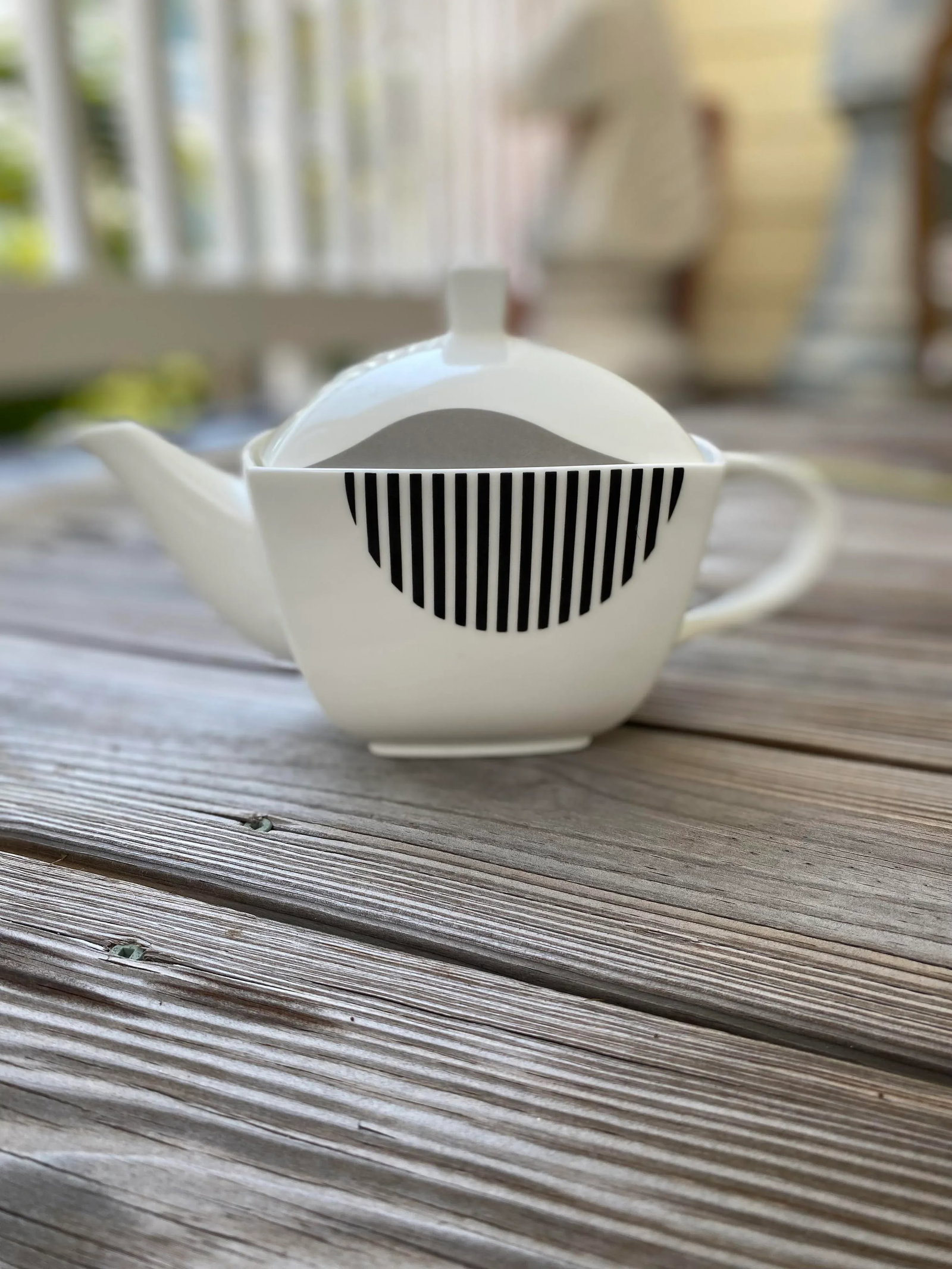 2002 Mikasa Charisma Wave Bone China Teapot - 2
