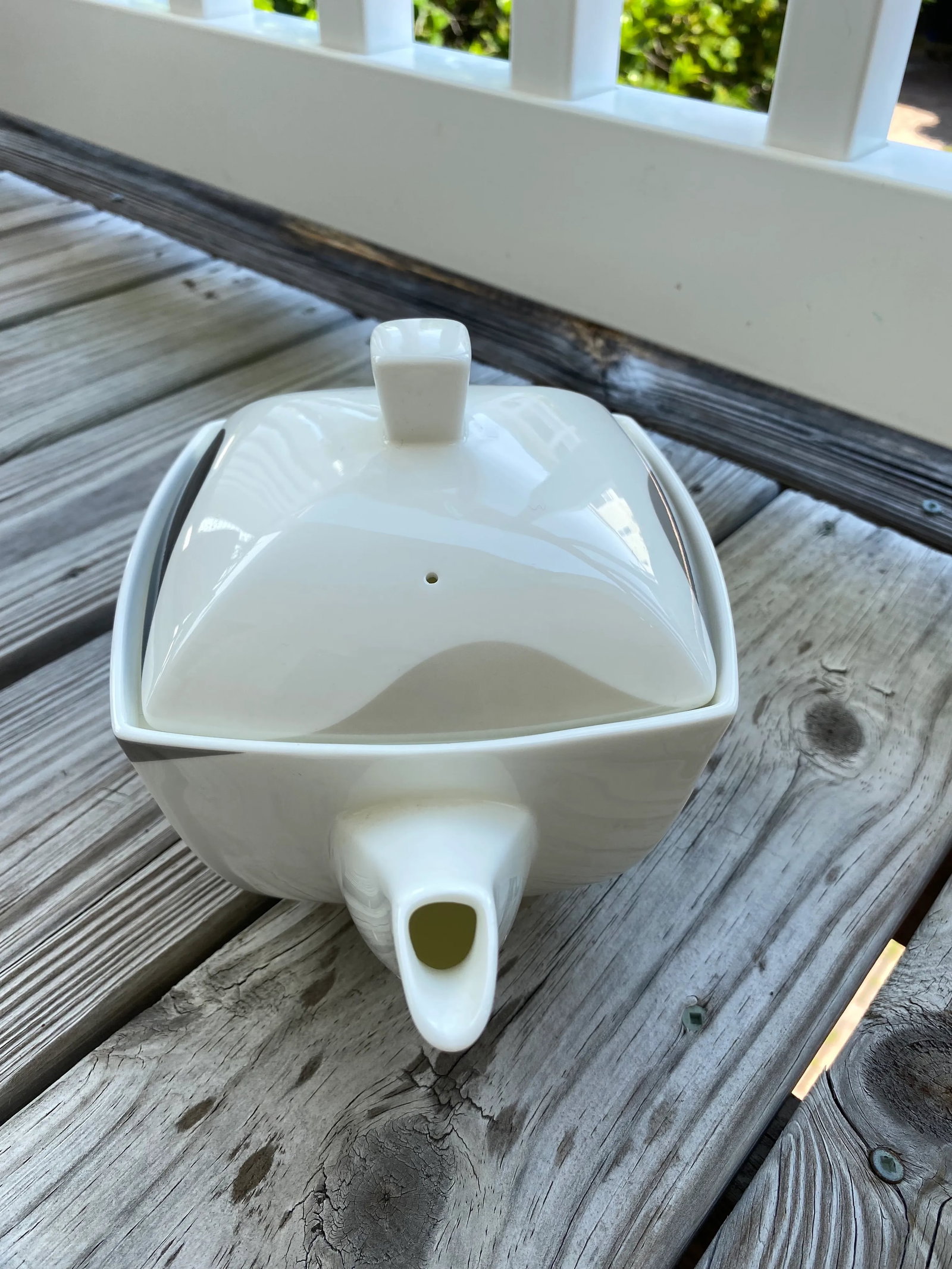 2002 Mikasa Charisma Wave Bone China Teapot - 6