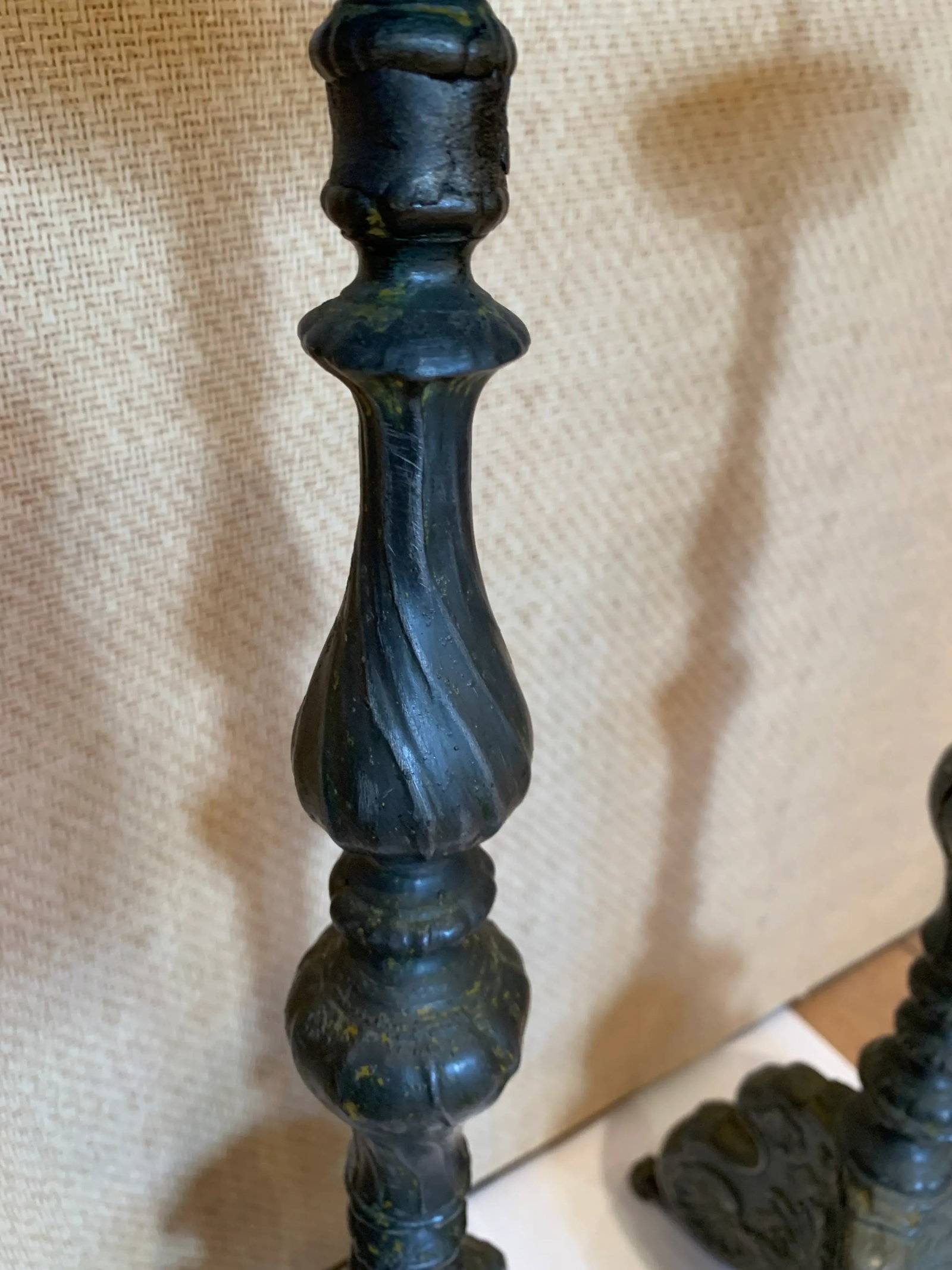 Early 20th Century Antique Austrian Altar Candle Holders - a Pair - 7