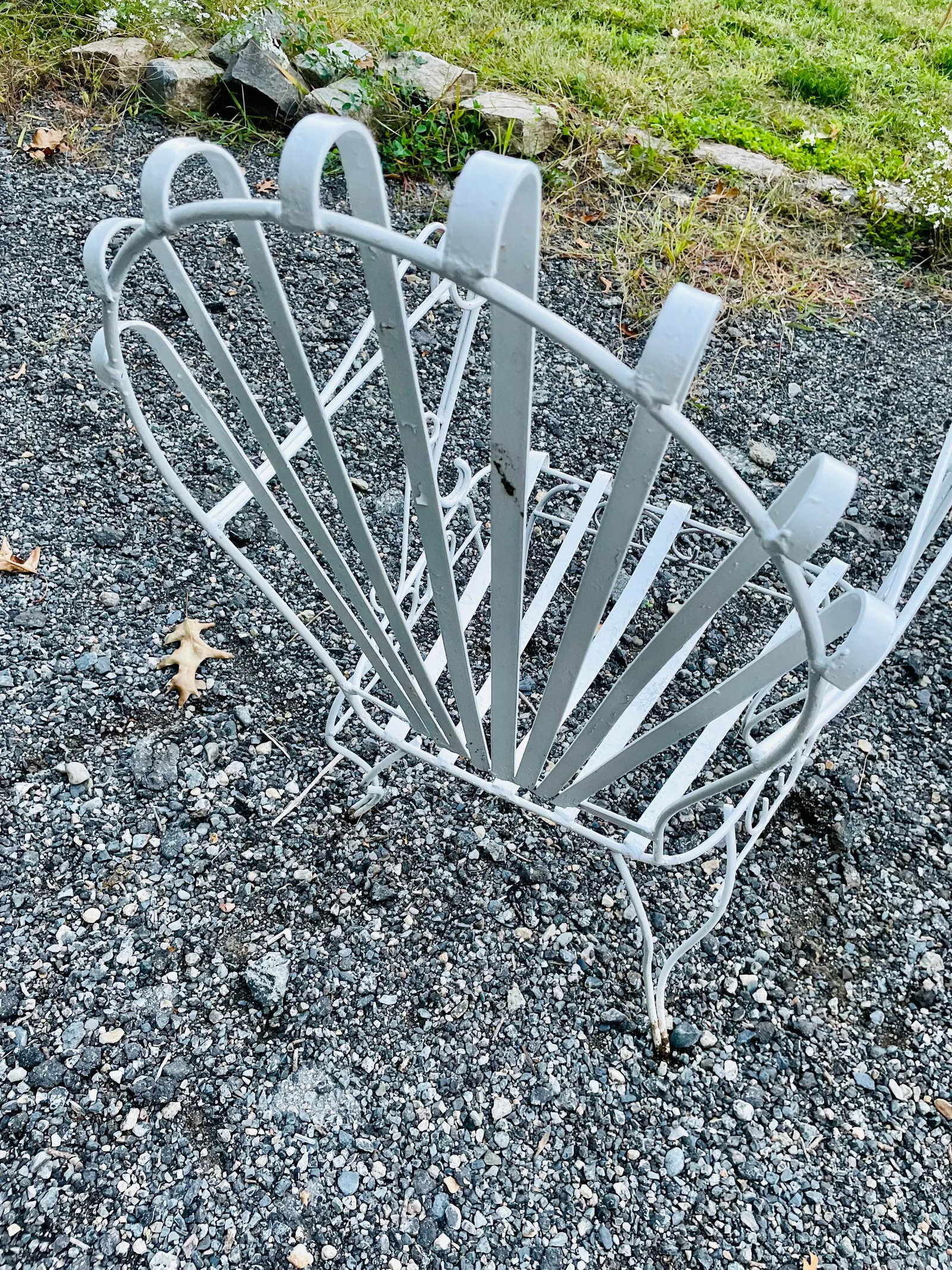 Early 20th Century Vintage Wrought Iron French Garden Chair, Attributed - 2