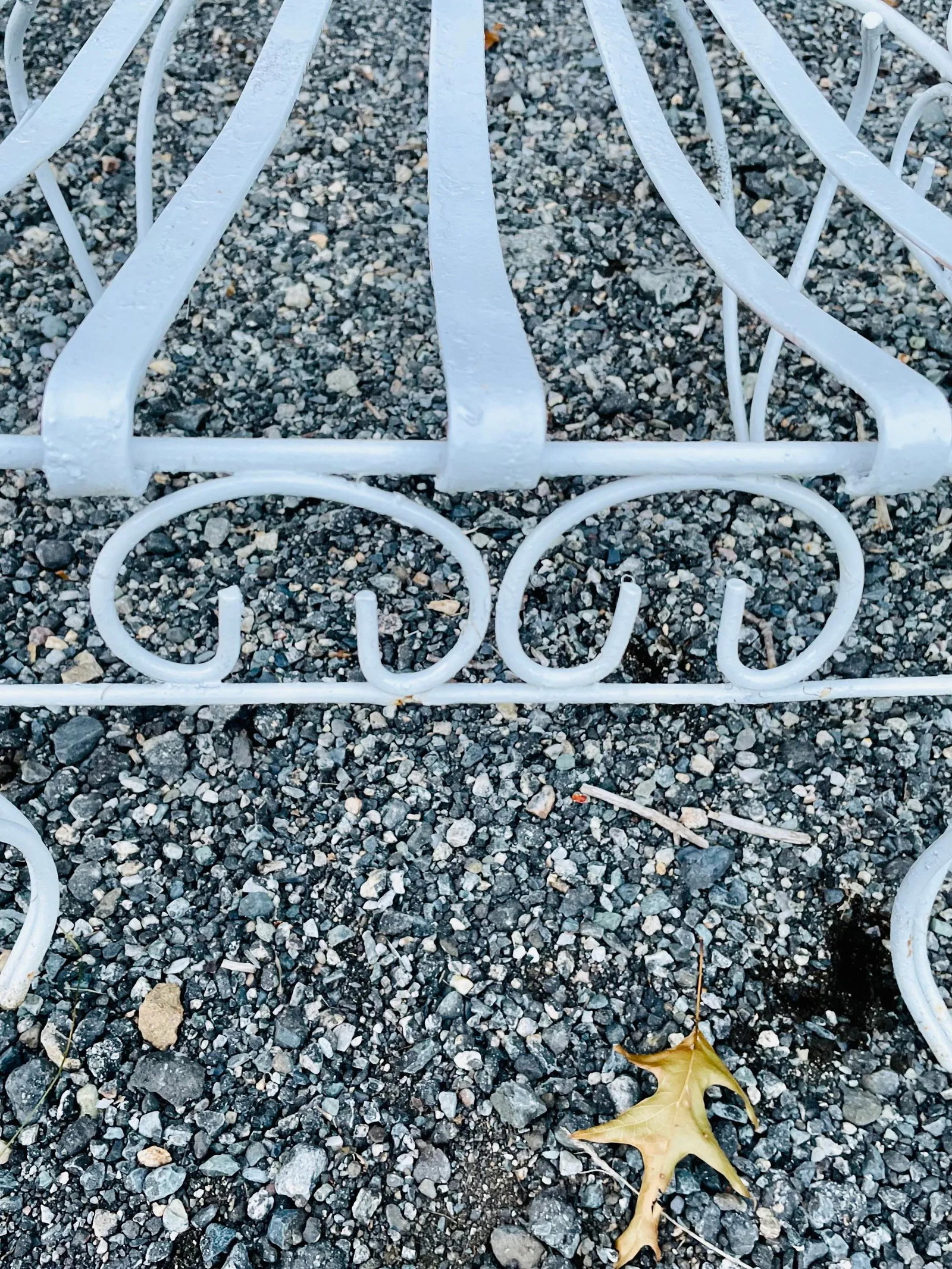 Early 20th Century Vintage Wrought Iron French Garden Chair, Attributed - 8