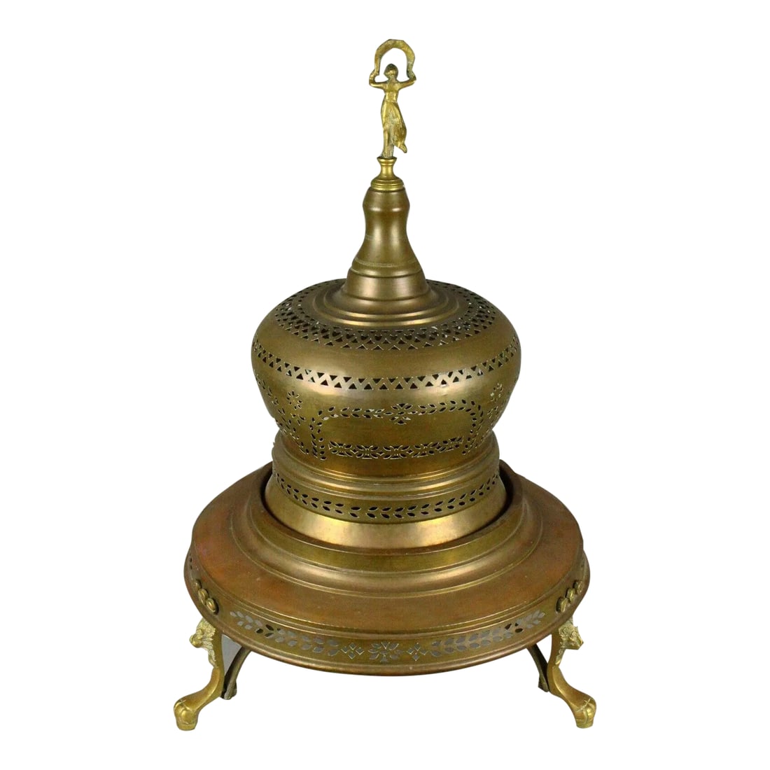 1800's Venetian Copper & Brass Bell Room Heater Brazier Fire Pit (1 of 12)