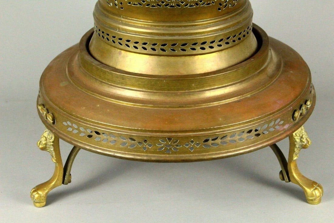 1800's Venetian Copper & Brass Bell Room Heater Brazier Fire Pit - 5