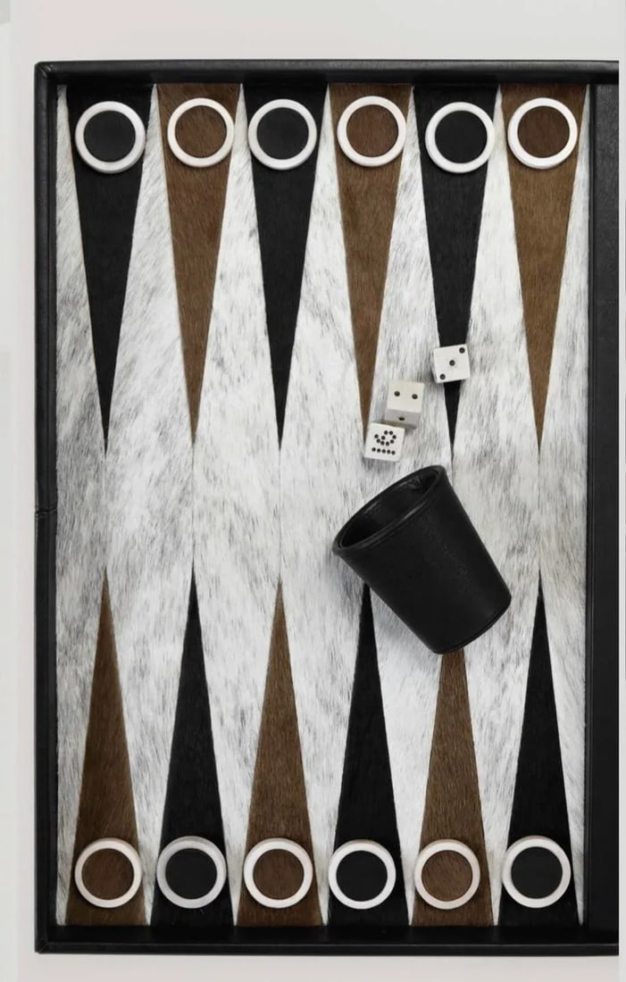 Gilles Caffier Backgammon Board With a Box of Accessories - 3