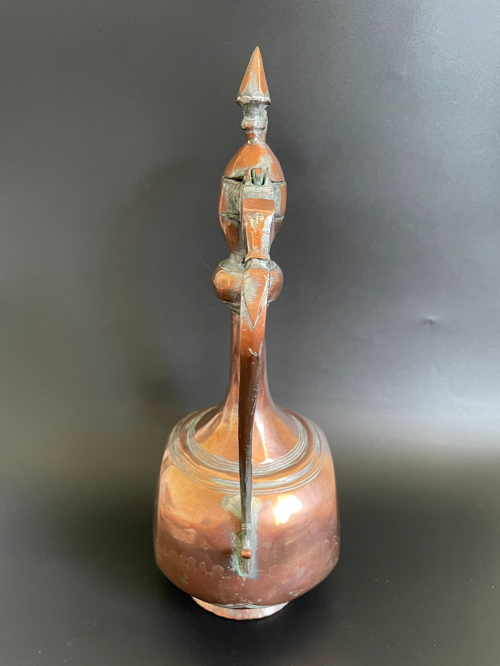 Antique 19th Century Persian Tinned Copper Aftaba Pitcher - 4
