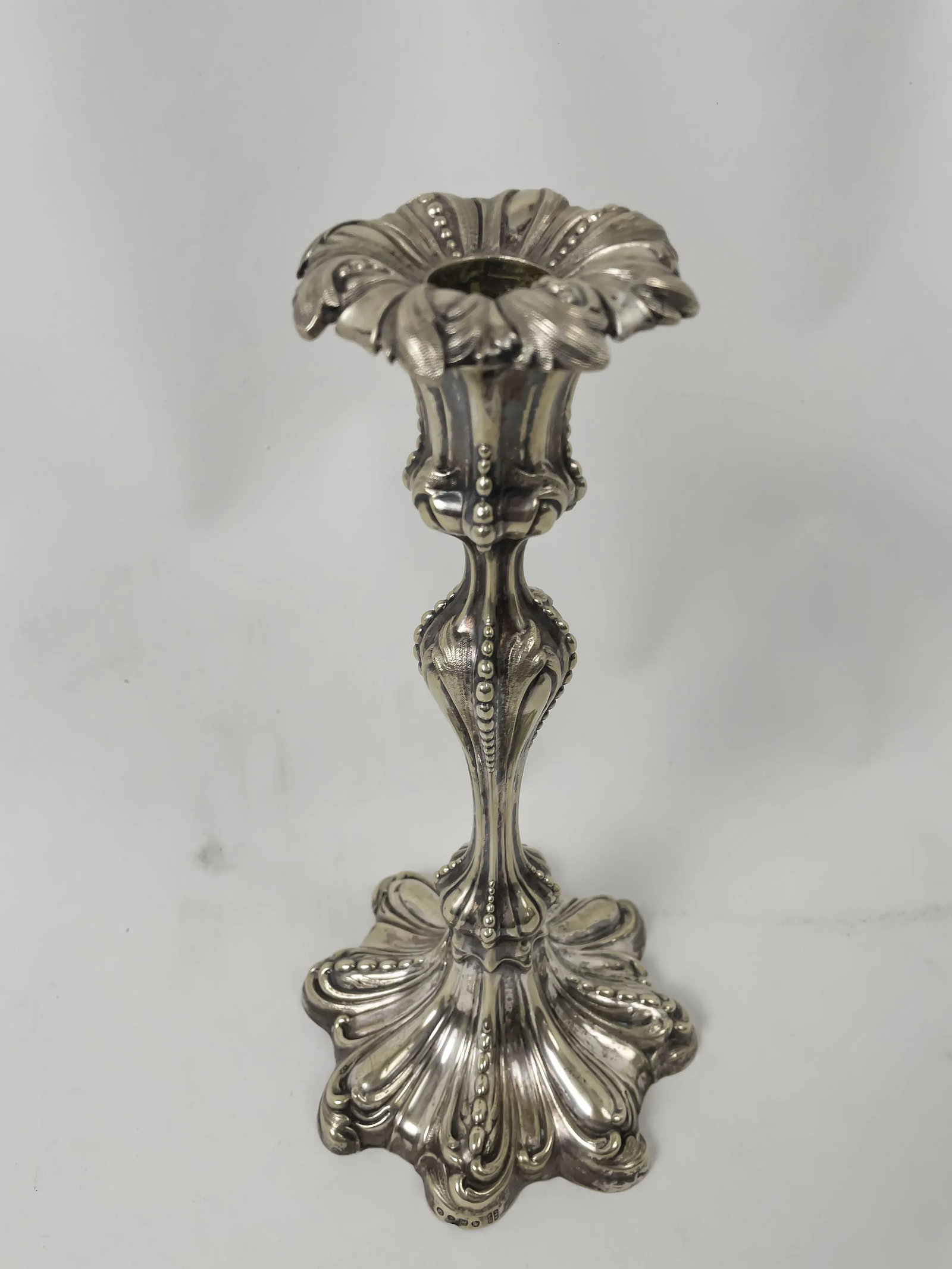 Late 19th Century Rococo Style Jfp & Co. Silver Plated Candlestick - 2