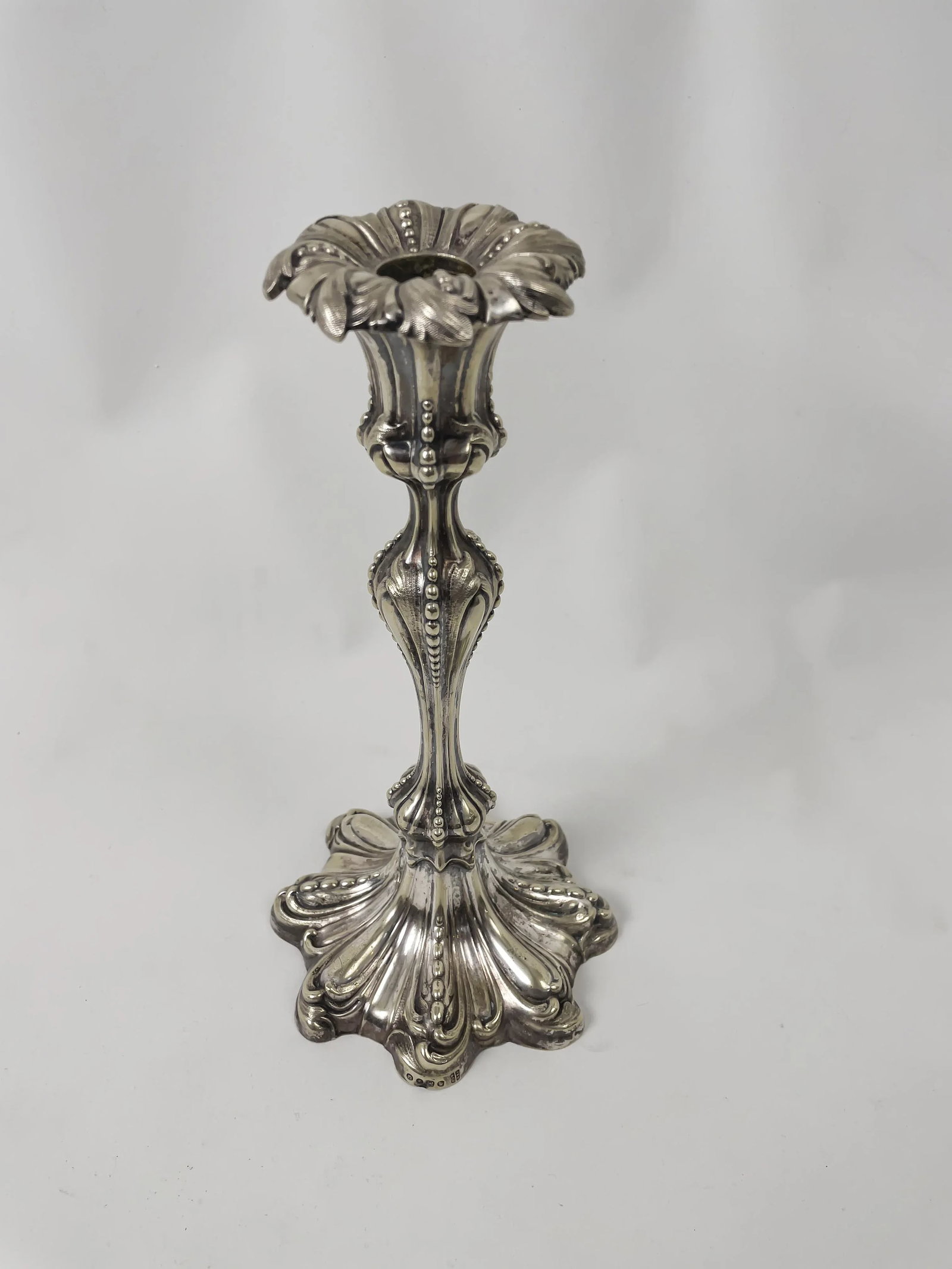 Late 19th Century Rococo Style Jfp & Co. Silver Plated Candlestick - 3