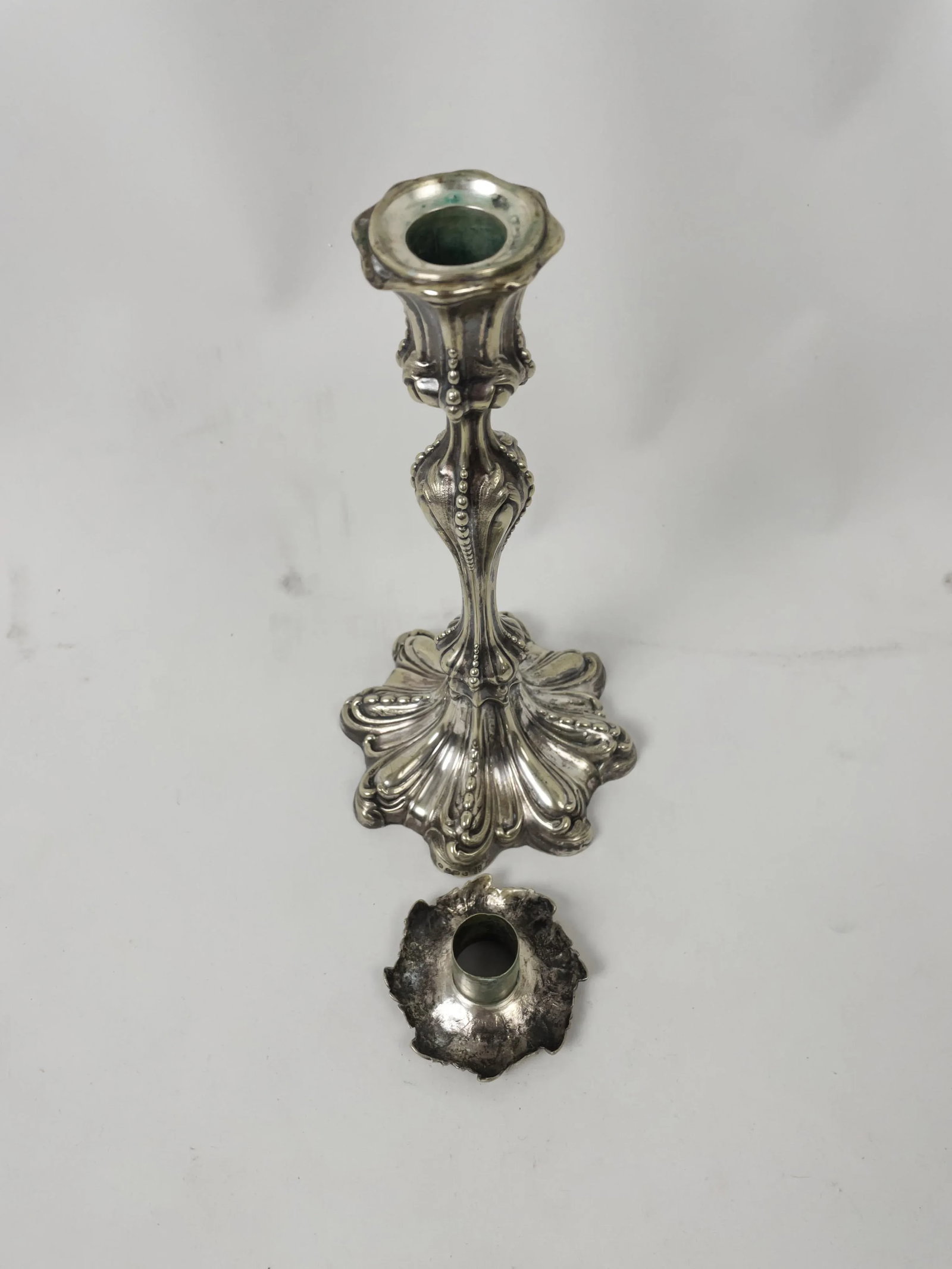 Late 19th Century Rococo Style Jfp & Co. Silver Plated Candlestick - 5