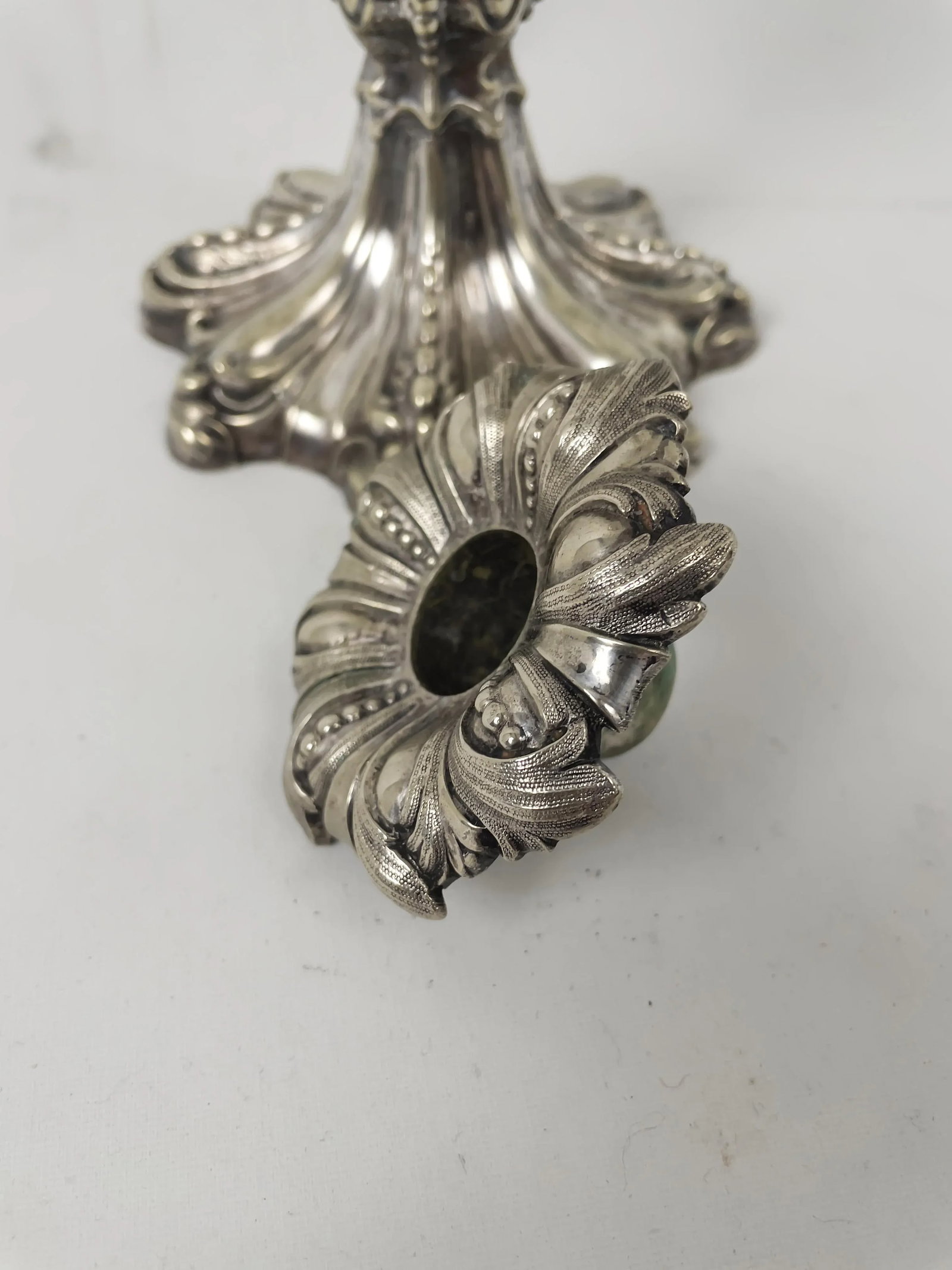 Late 19th Century Rococo Style Jfp & Co. Silver Plated Candlestick - 6