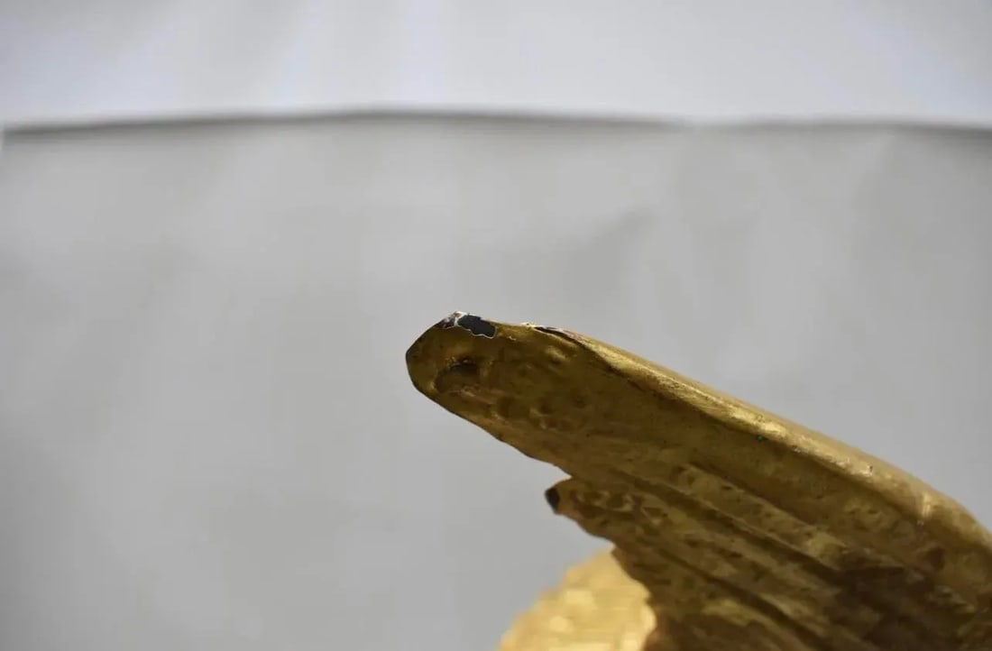 Mid 19th Century Gilt Painted Eagle Form Copper Weathervane - 6