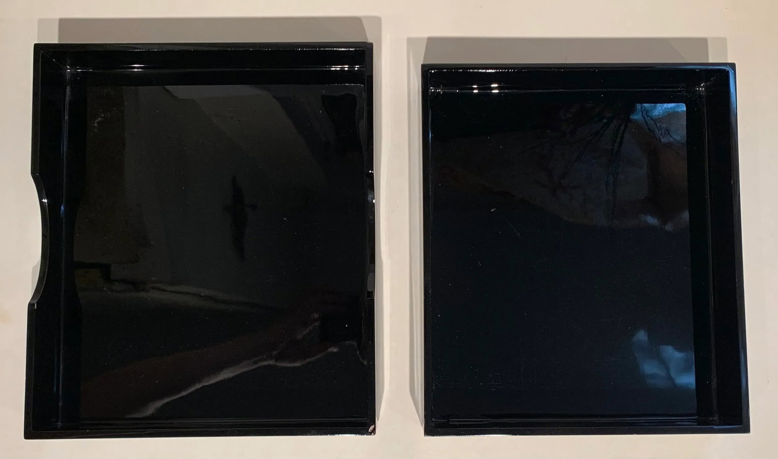 Vintage Black Lacquer Box - 10