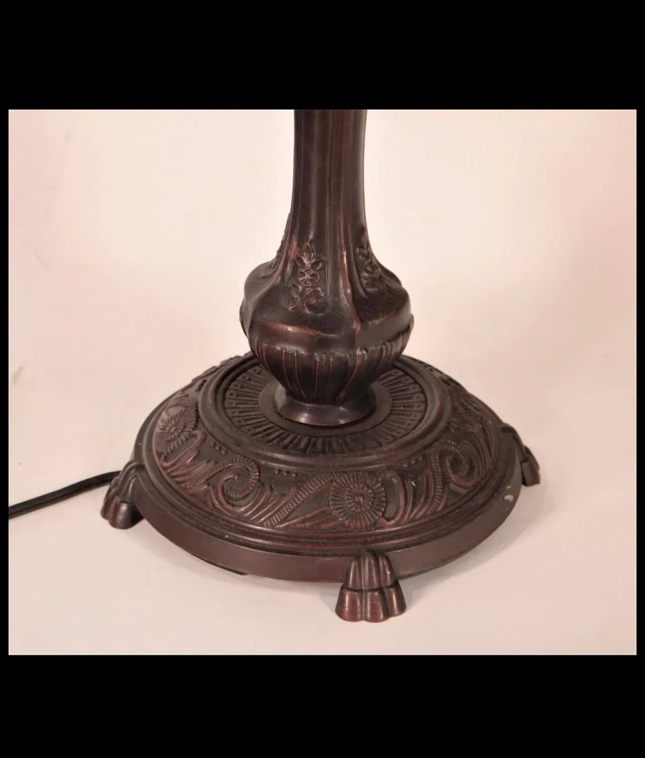 Vintage Large Art Nouveau Style Table Lamp - 3