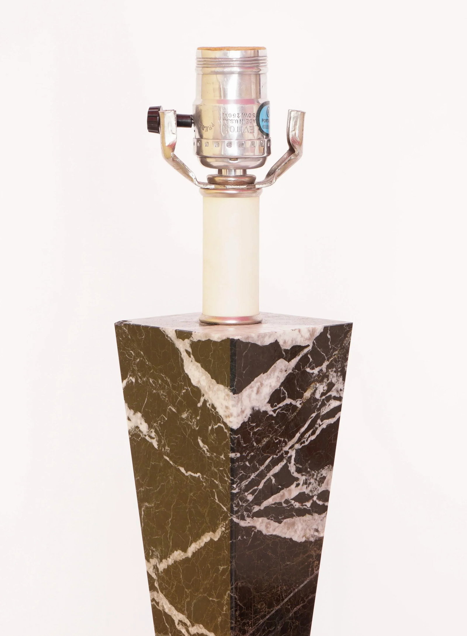 Vintage Marble and Lucite Table Lamp - 4