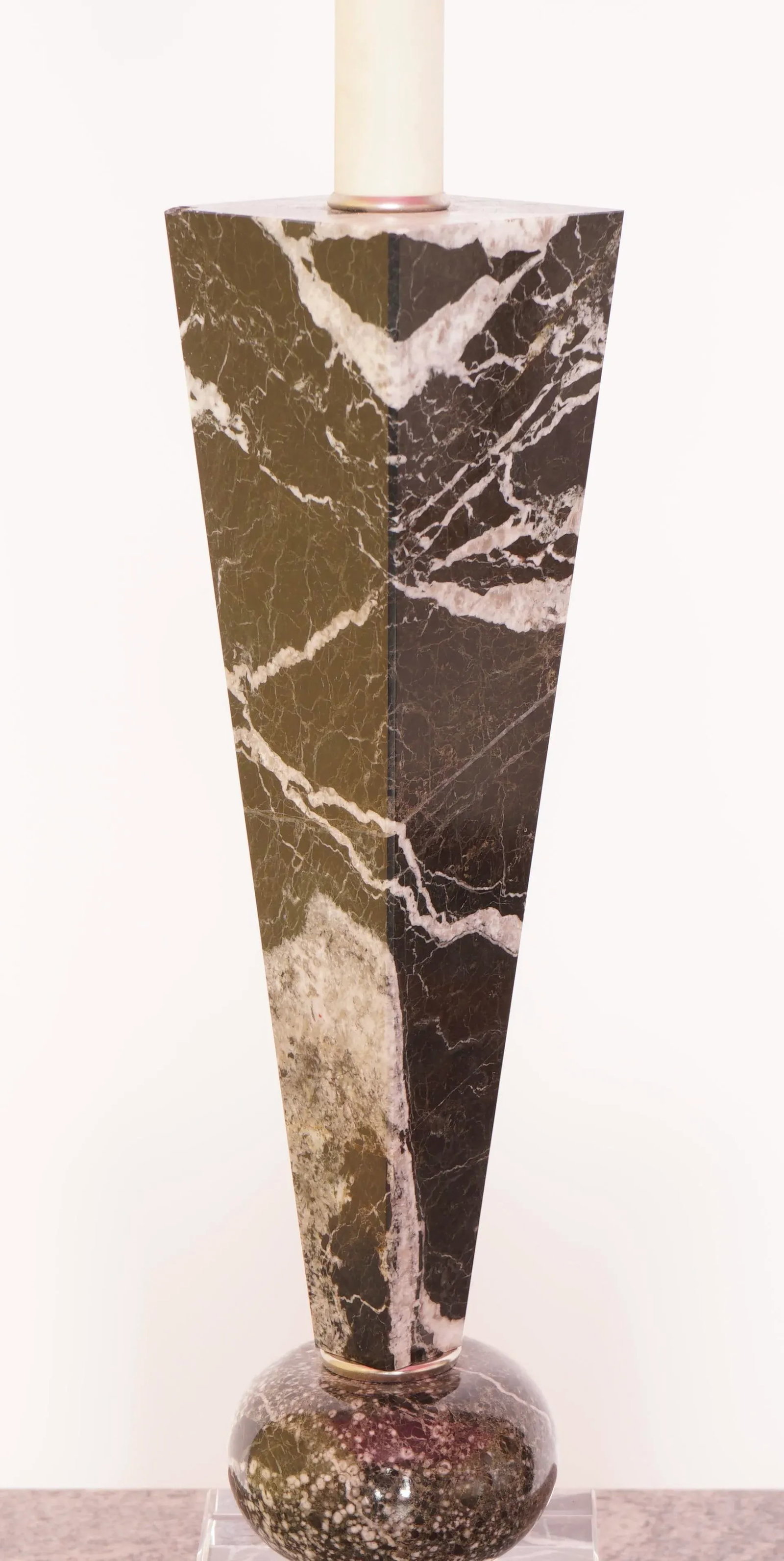 Vintage Marble and Lucite Table Lamp - 5