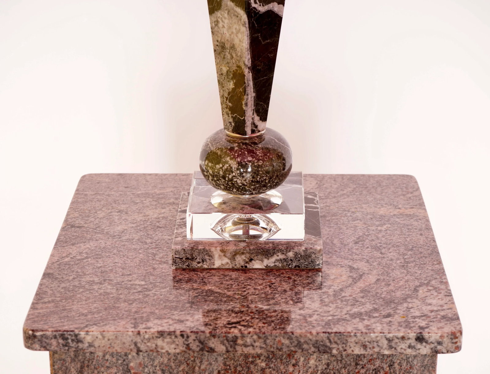 Vintage Marble and Lucite Table Lamp - 6