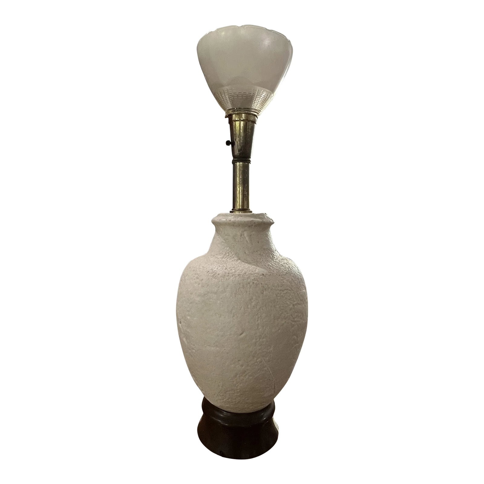 Mid Century Modern Spherical Pottery Lamp (1 of 12)
