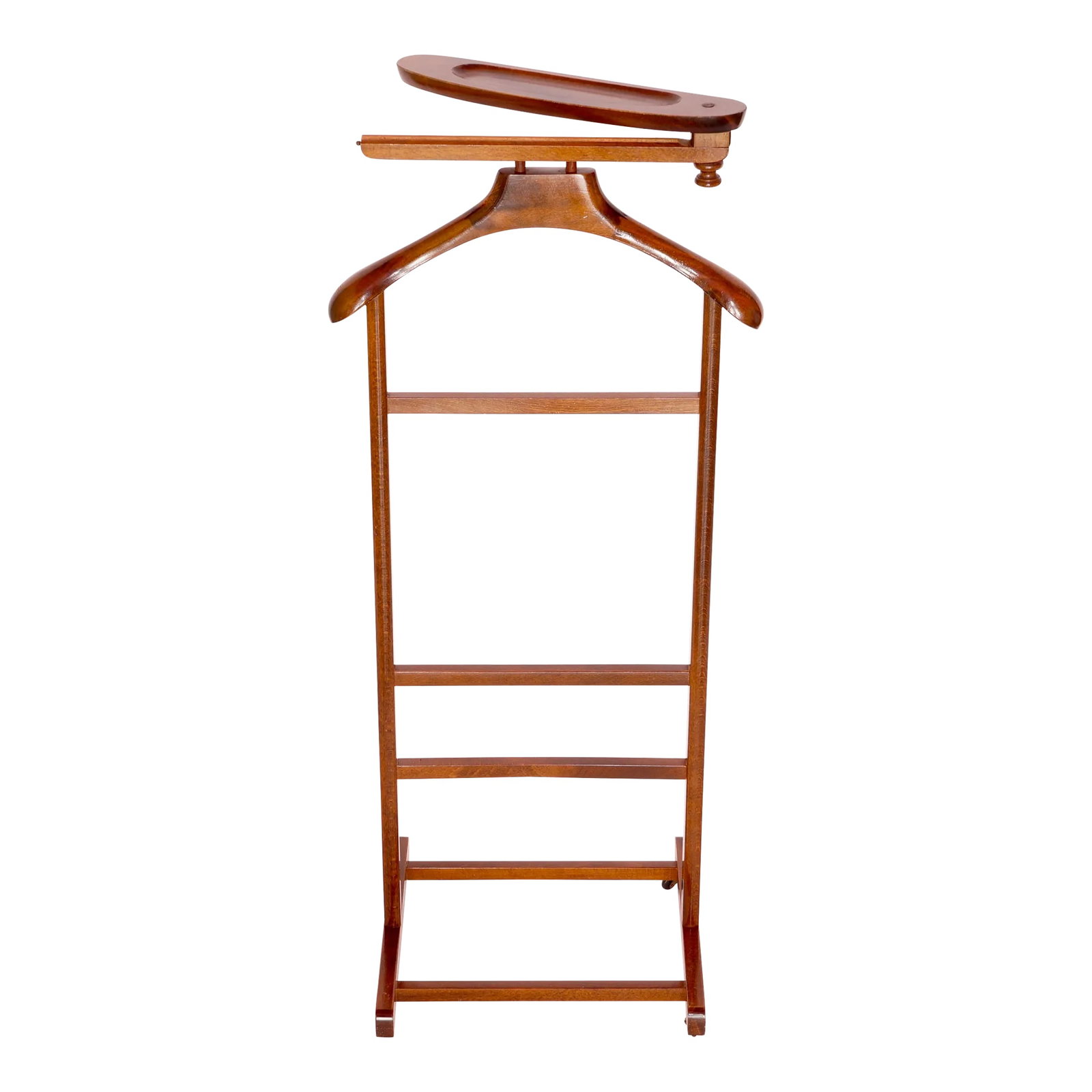 Mid 20th Century Vintage Italian Clothing Valet: Vintage Italian Florentine style clothing valet will work great for your own personal wardrobe or in a retail store setting displaying mens clothing. Condition: Alterations: Original Condition Unalter